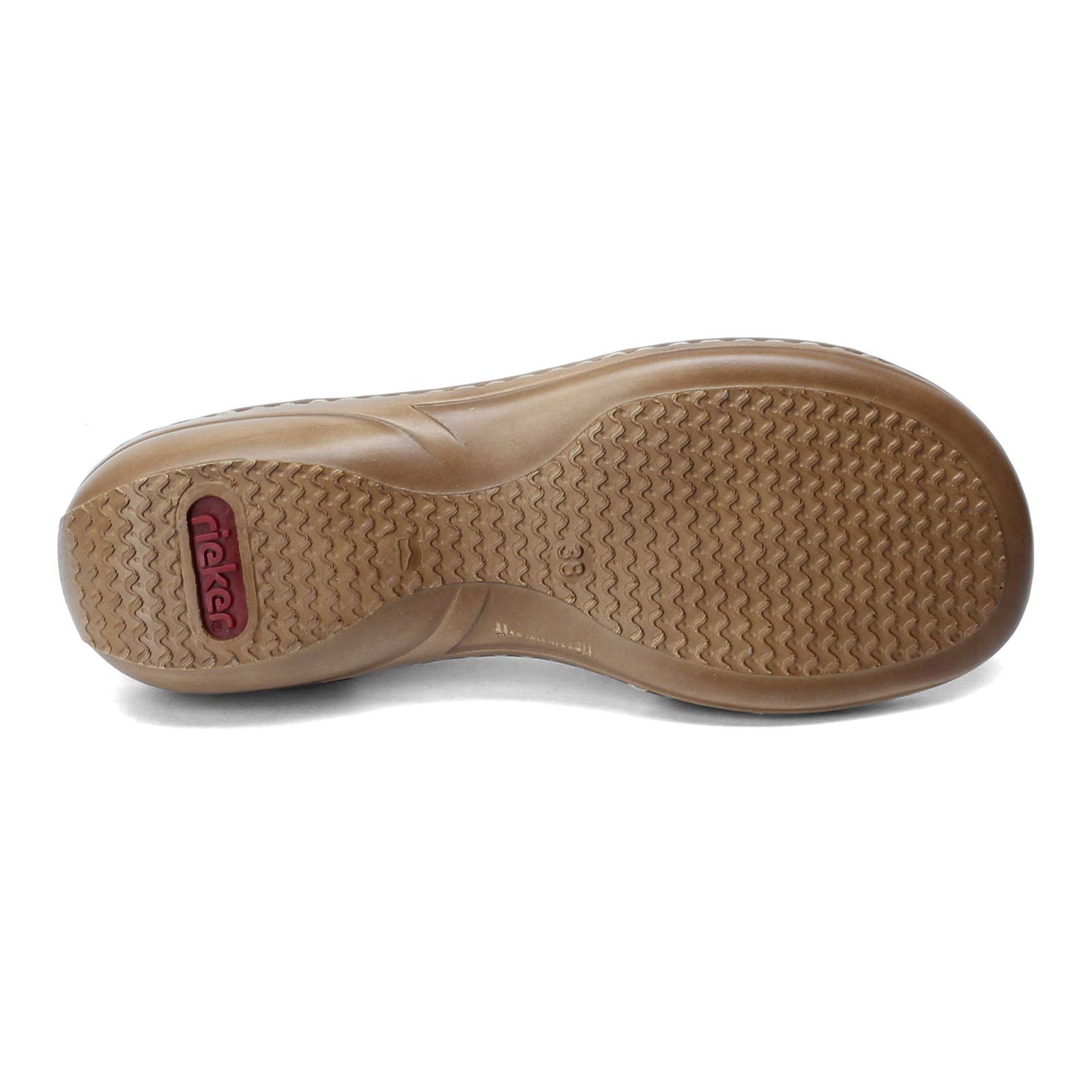 Rieker Women's Regina B9 Comfortable Sandals - Black Size 37 | Breathable Summer Shoes for Walking, Travel & Casual Outfits