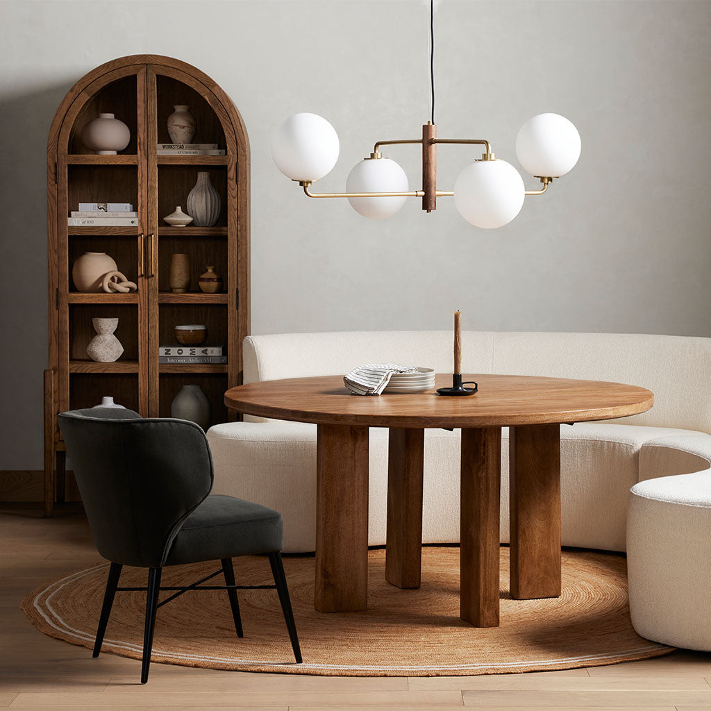 Arianna Modern Dining Chair - Bella Smoke Finish - Stylish & Comfortable for Kitchen, Dining Room, and Office Use