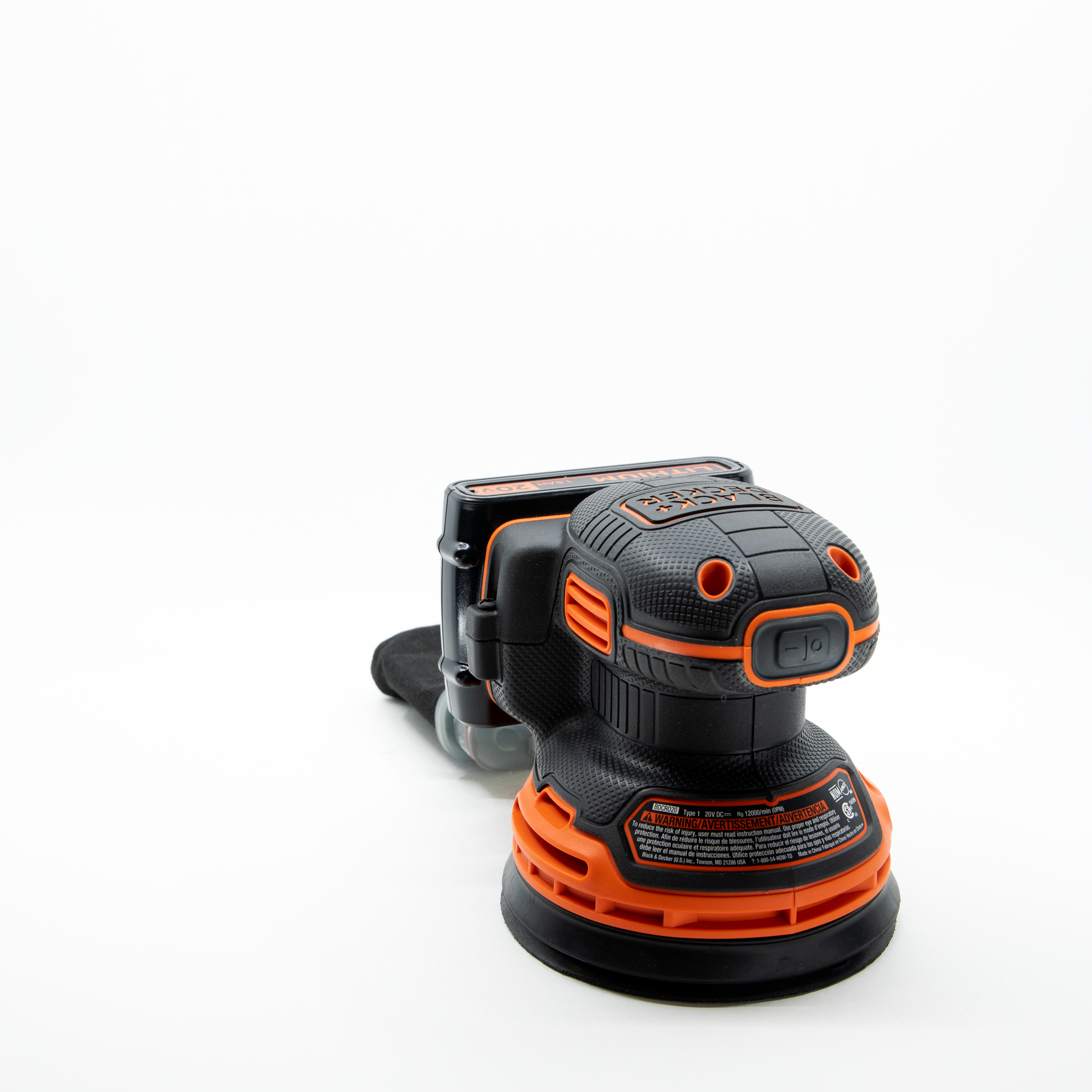 20V MAX Cordless Random Orbital Sander - Lightweight & Powerful for Woodworking, Sanding, and DIY Projects - Perfect for Furniture Refinishing, Auto Body Work & Home Renovation