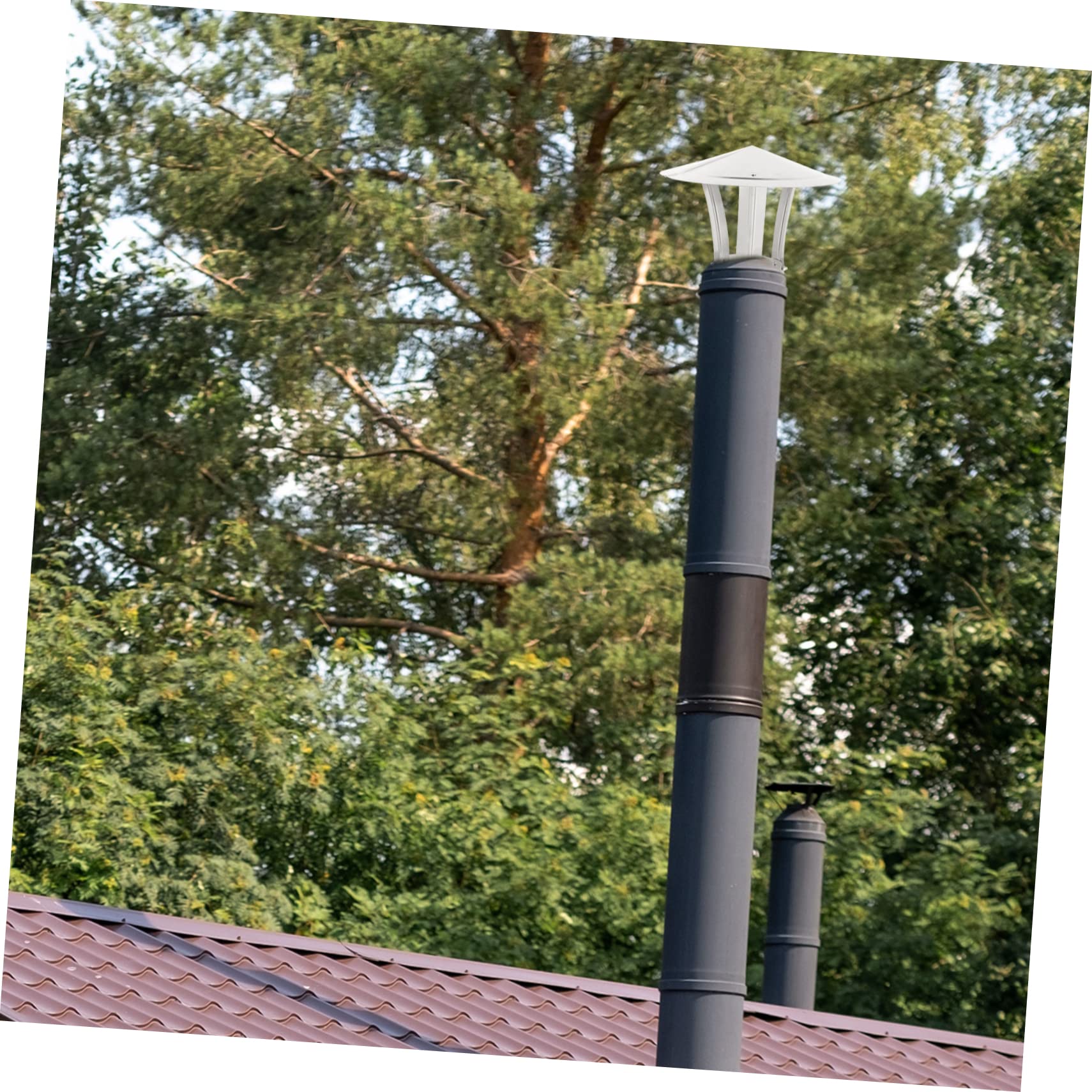 Heavy Duty Stainless Steel Chimney Flue Cover & RV Roof Vent Cap - Weatherproof Rain Cover for Home, Camper, and RV Use - Outdoor Protection for Chimneys and Vents
