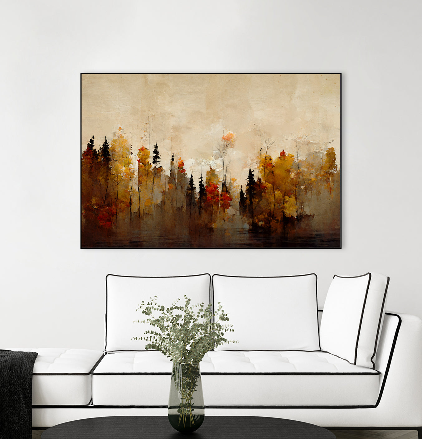 Autumn Forest Wall Art - Stunning Fall Landscape Canvas Print for Home & Office Decor | Perfect for Living Room, Bedroom, or Office Wall Decor