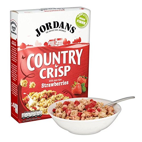 Jordan's Strawberry Country Crisp - 500g | Delicious Strawberry Flavored Granola | Perfect for Breakfast, Snacks & Yogurt Topping