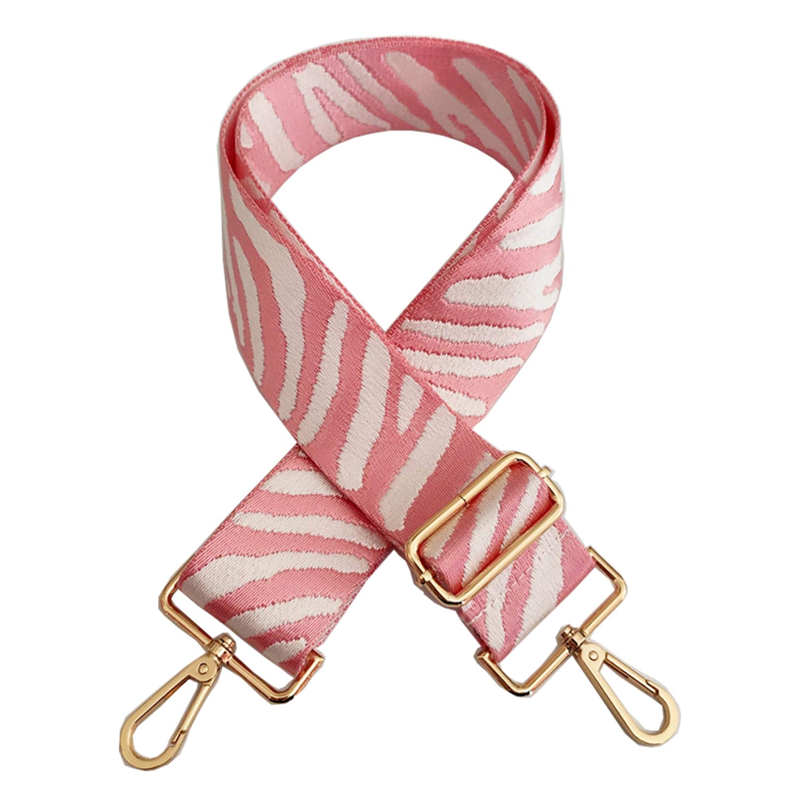 Adjustable Pink Zebra Print Crossbody Bag Strap Replacement - Fashionable Handbag Strap Extender for Women | Perfect for Everyday Use, Travel & Shopping