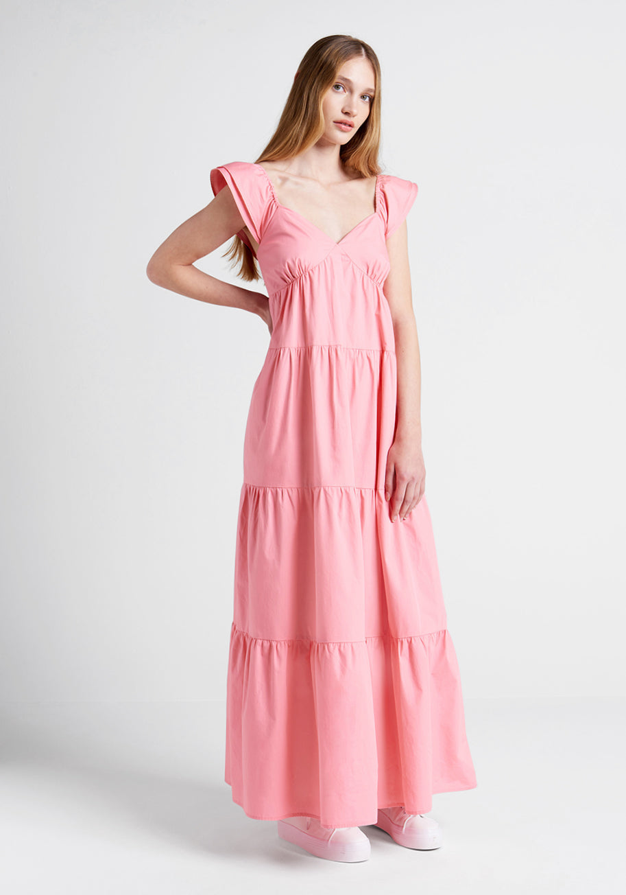 Grace Maxi Dress for Women - Flowy Long Summer Dress with Pockets - Perfect for Beach, Vacation, and Casual Wear