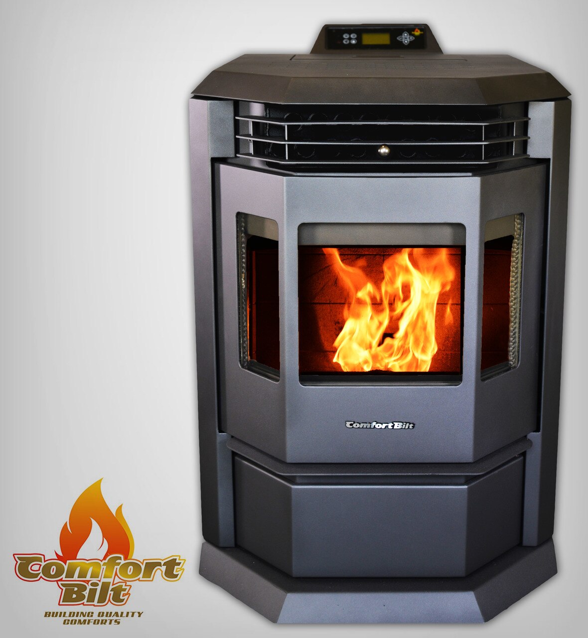 ComfortBilt HP22 Pellet Stove - Black Energy Efficient Heating Stove for Home, Cabin & RV | Eco-Friendly Wood Pellet Burner with High Heat Output