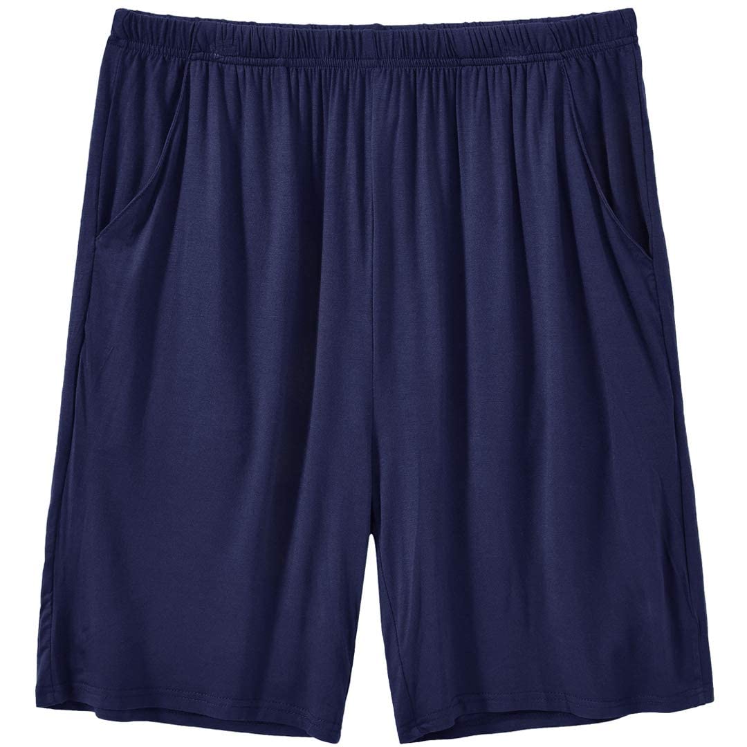 JINSHI Men's Lounge Shorts - Ultra Soft Modal Sleepwear Pajama Shorts with Pockets for Nightwear & Home Relaxation | Perfect for Sleeping, Lounging, and Summer Comfort