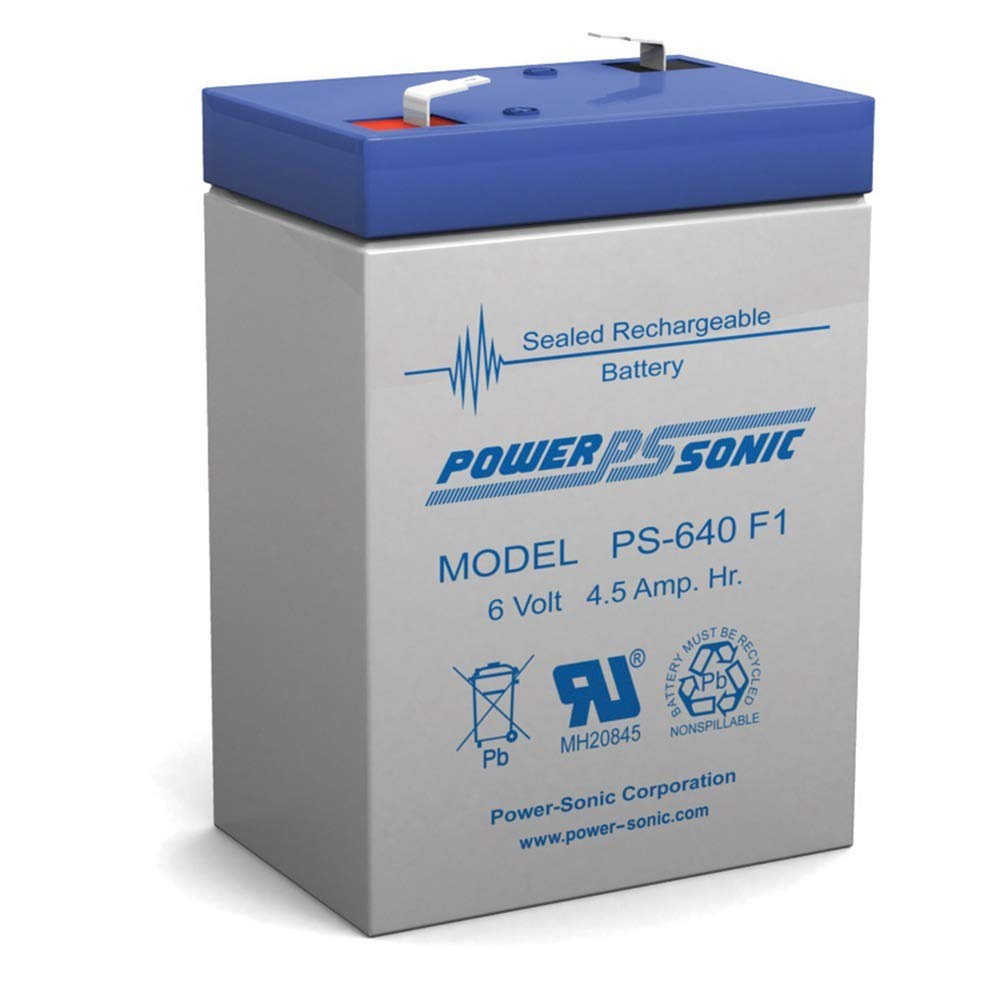 Power Sonic 6V 4.5Ah SLA Replacement Battery for Elgar IPS400 - Backup Power Supply for Security Systems, Emergency Lighting & Medical Equipment