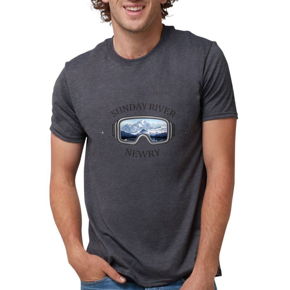 Sunday River Newry Maine Tri-Blend T-Shirt | Soft Vintage Style Tee for Skiing & Outdoor Adventures | CafePress