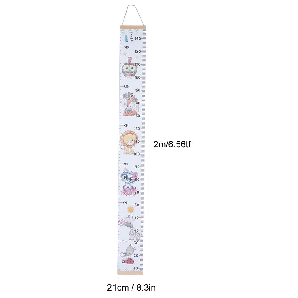 Growth Chart for Kids - Cute Removable Wall Ruler Sticker | Height Measure Decoration for Nursery, Bedroom & Playroom | Perfect Baby Shower Gift & Room Decor