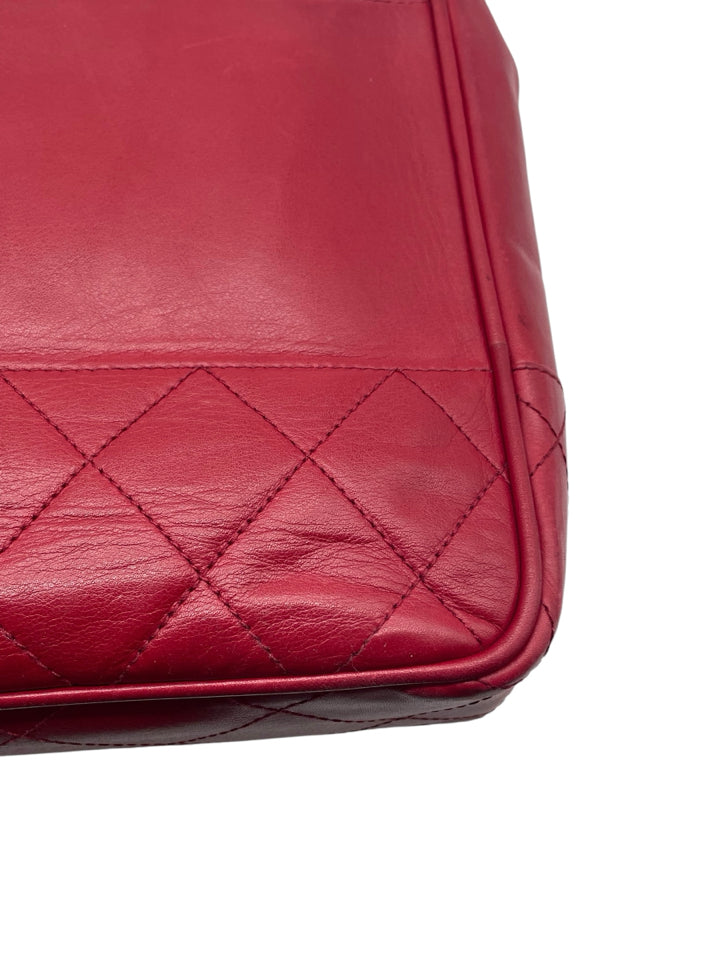 Vintage Chanel Quilted Matelasse Double Chain Shoulder Bag - Authentic Designer Handbag for Women | Perfect for Evening Parties, Date Nights & Luxury Fashion Collection