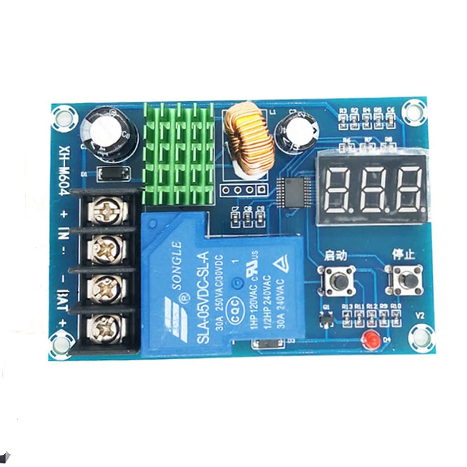 REES52 XH-M604 6-60V Digital Display Battery Charger Protection Board - DC Charging Control Module for Home, Solar Power, RV, DIY Projects | Perfect for Lithium Battery Charging, Solar Panel Systems & Power Banks