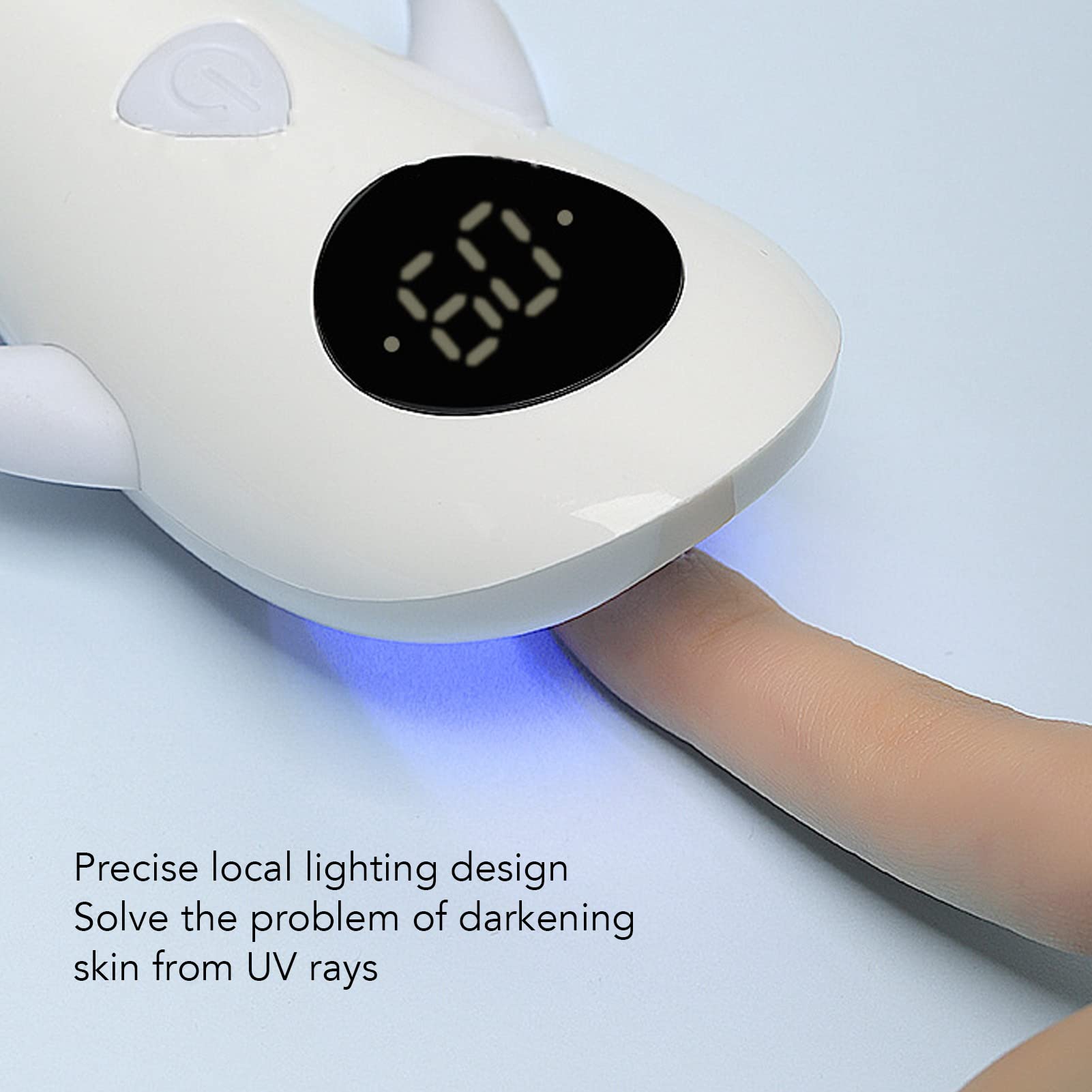 EXCLUZO Professional LED Nail Lamp - Handheld UV/LED Nail Dryer with LCD Display, Large Curing Space, Portable Design for Home & Salon Use - Perfect for Gel Polish Curing, Manicures & Pedicures