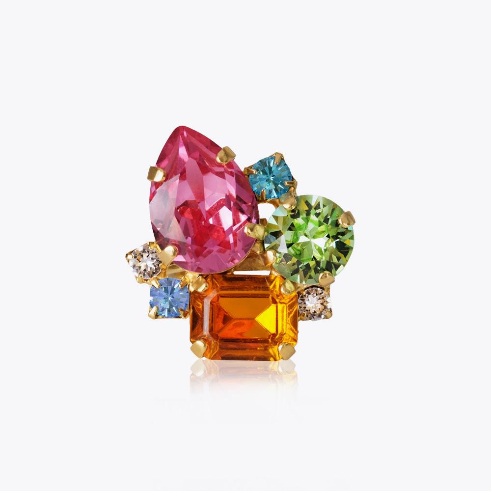 Angelina Ring - Rainbow Color Stackable Ring Set for Women, Trendy Jewelry Gift for Her | Perfect for Parties, Weddings & Everyday Wear