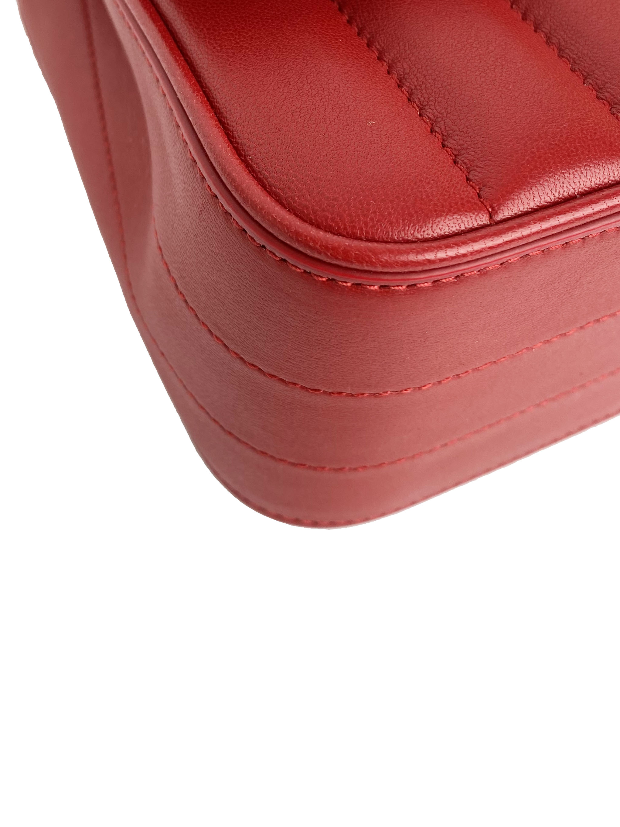 Saint Laurent Small Red Vicky Bag - Luxury Leather Crossbody Purse for Women | Perfect for Date Night, Parties & Everyday Use
