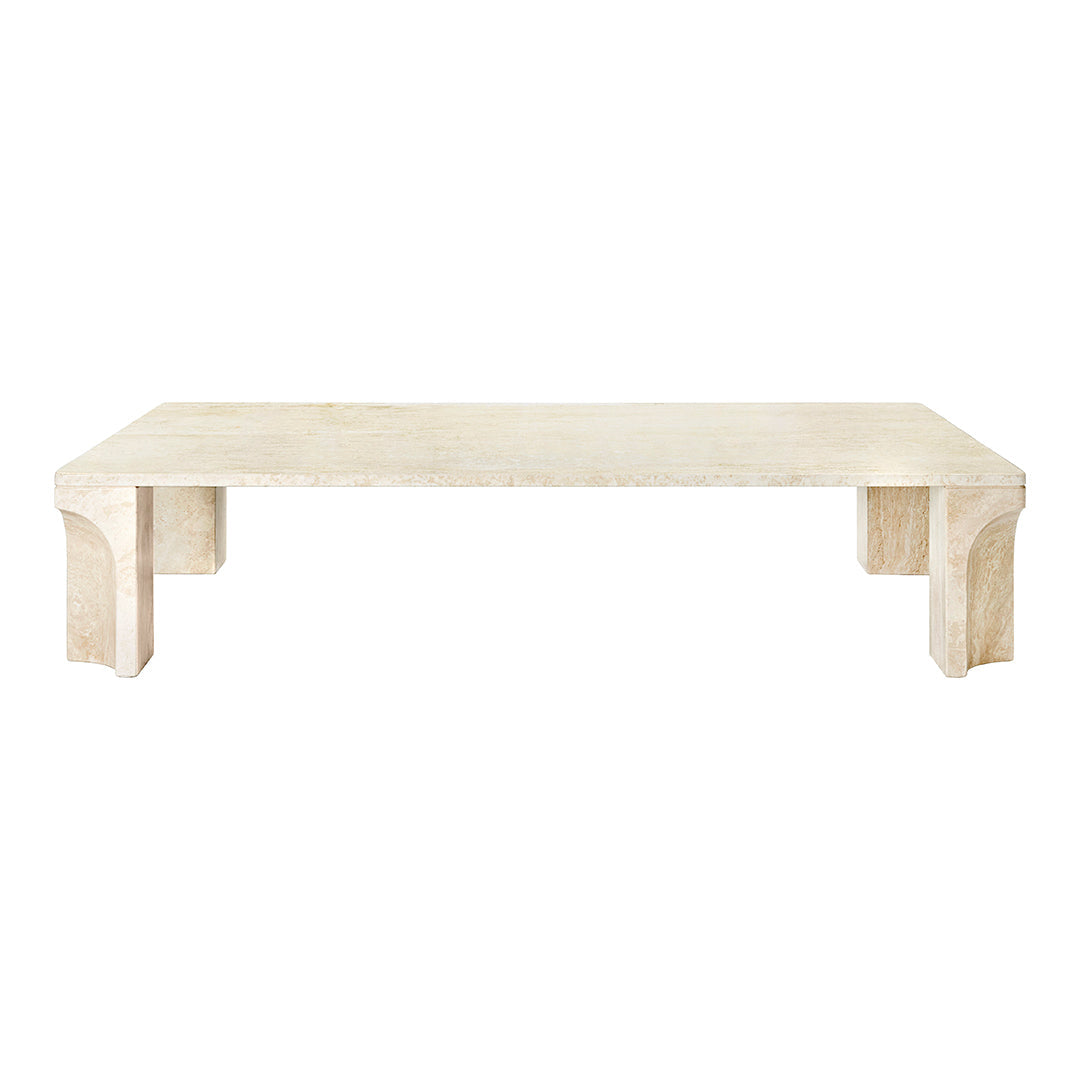 Modern Doric Coffee Table - Solid Wood Living Room Furniture for Home Decor | Perfect for Small Spaces, Apartments & Cozy Gatherings