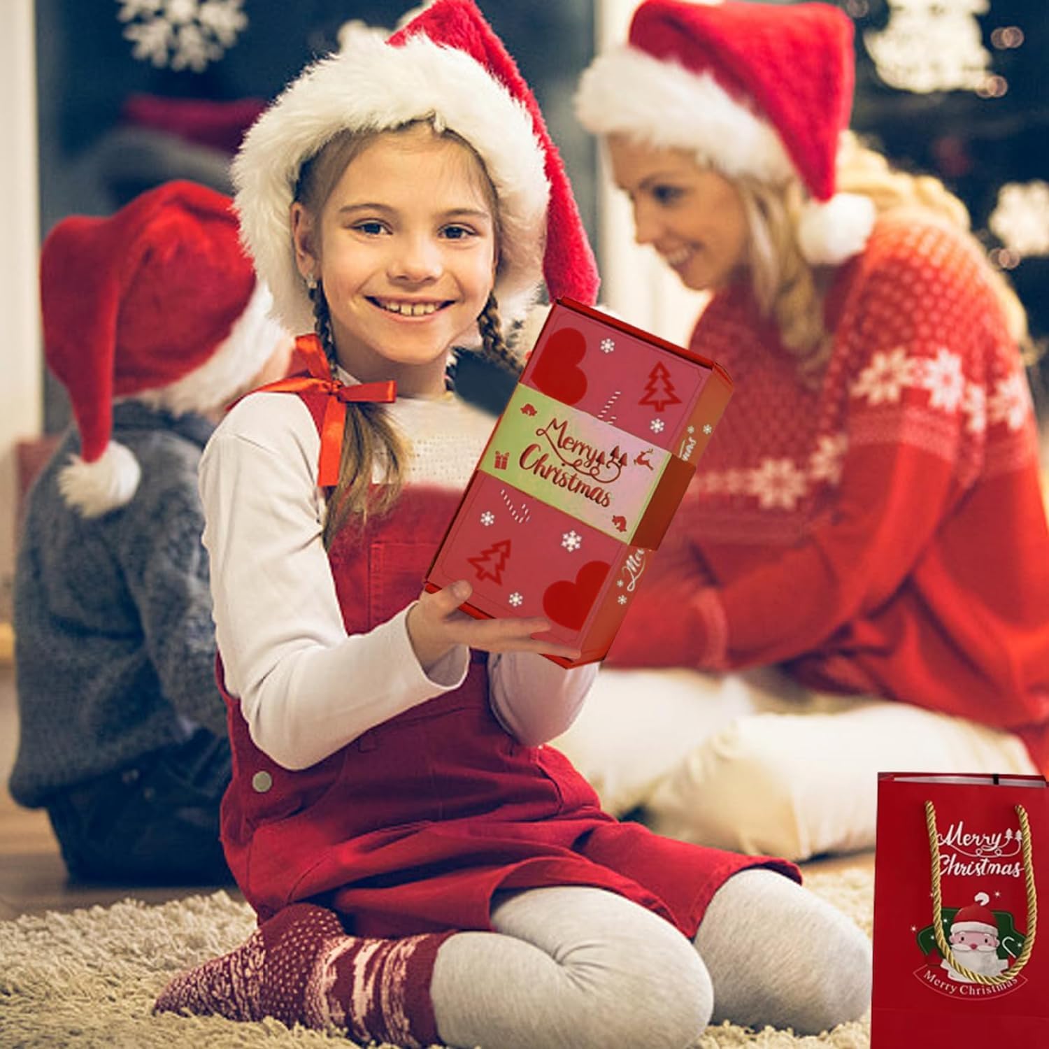 2024 Pop-Up Explosion Gift Box - Unique Folding Bouncing Christmas & Birthday Surprise Gift Box with Red Envelope | Perfect for Holiday Gifting, Party Favors & Special Occasions