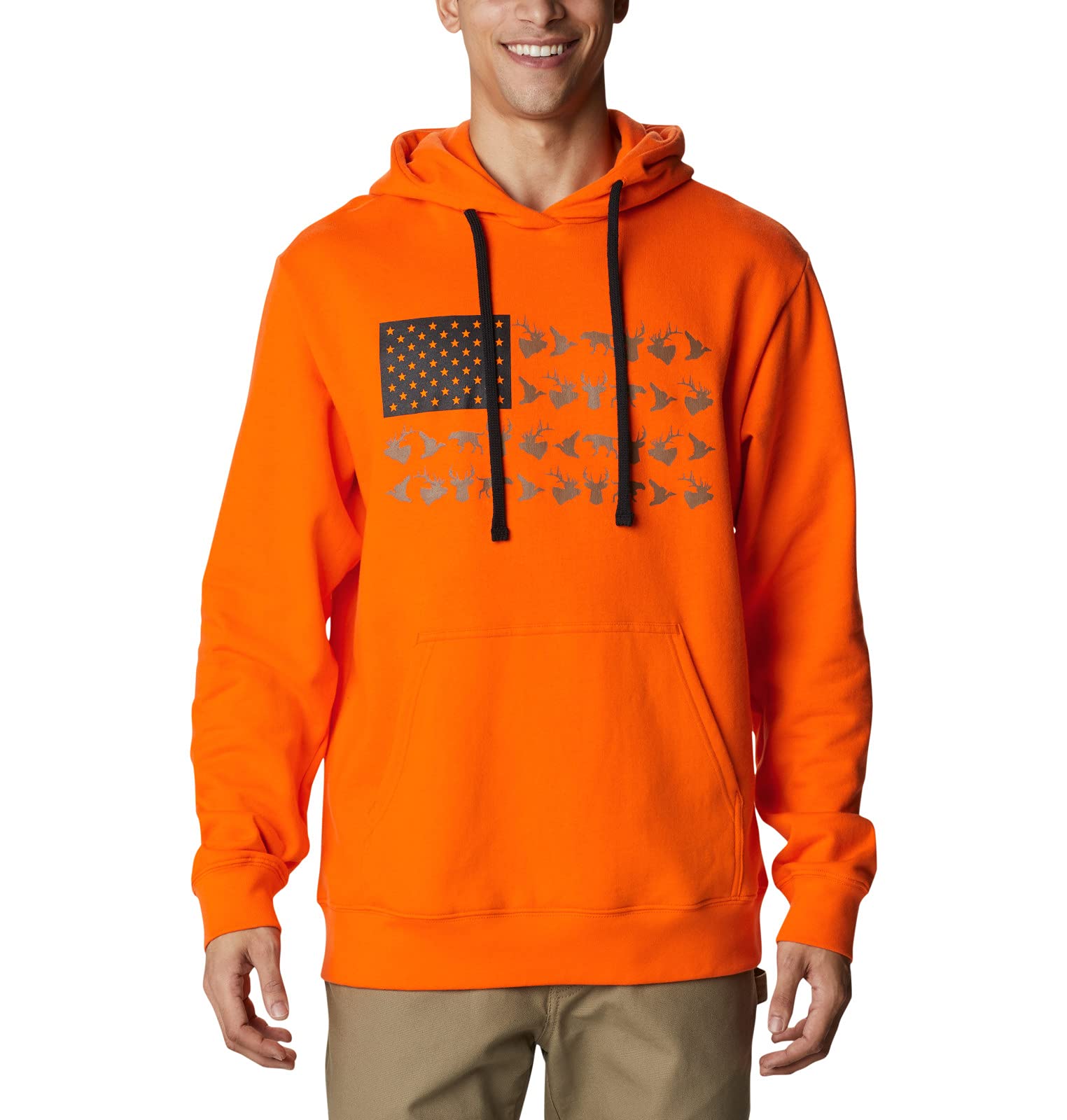 Columbia Men's PHG™ Game Flag Hoodie - Lightweight Fleece Pullover for Outdoor Activities, Hiking & Casual Wear