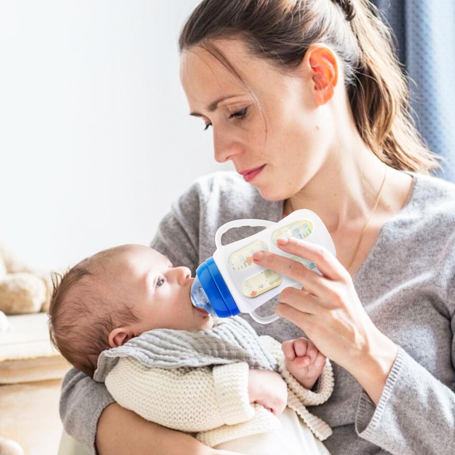 3 Packs Baby Bottle Handles for Philips Avent Natural & Anti-Colic Baby Bottles - Easy Grip Holder for Infant Feeding - Perfect for Travel, Daycare & Learning to Hold Bottle Independently