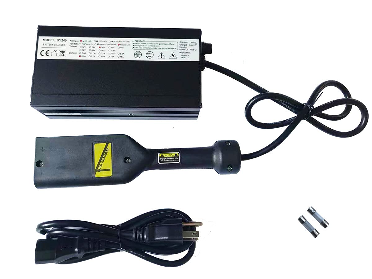 36V 12A EZGO Golf Cart Battery Charger - Fast Charging for EZGO TXT & Medalist Models | Perfect for Home, Golf Course & RV Use