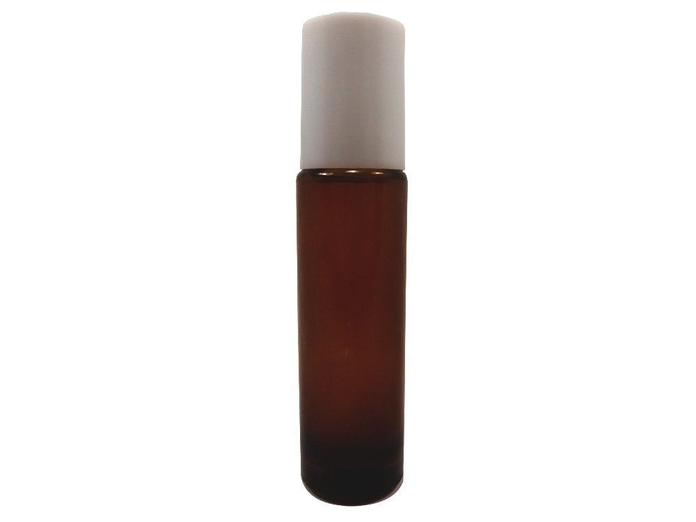 Perfume Studio® 6-Pack 10ml Translucent Amber Glass Roll-On Bottles with Metal Ball Applicators - Perfect for Essential Oils, Aromatherapy & DIY Perfumes - Great for Travel, Gifts & Home Use