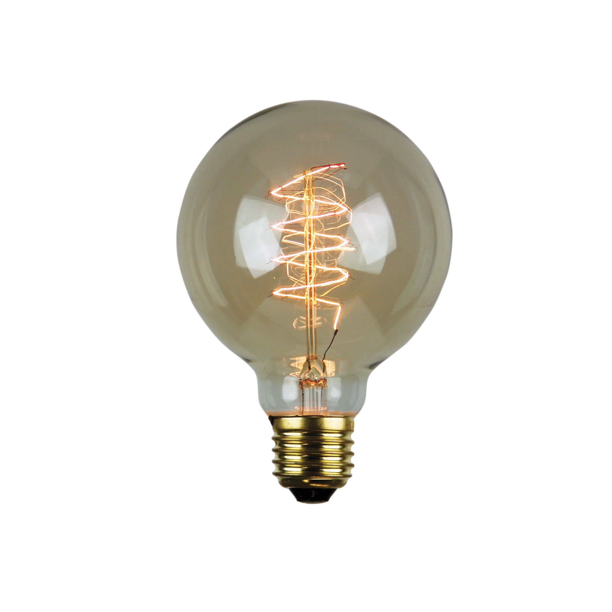 25W E27 (ES) G95 Vintage Filament Spiral Globe LED Bulb - Warm White 2700K, Dimmable Edison Light Bulb for Home Decor, Cafe, Restaurant & Retro Lighting