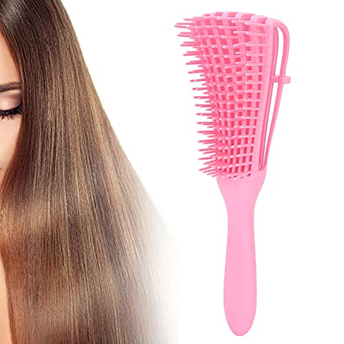 Professional Matte Non-Slip Hair Brush for Women & Men - Styling Brush for Wet/Dry Hair, Curly/Thick/Straight Hair (Pink) - Perfect for Home, Salon & Travel Use