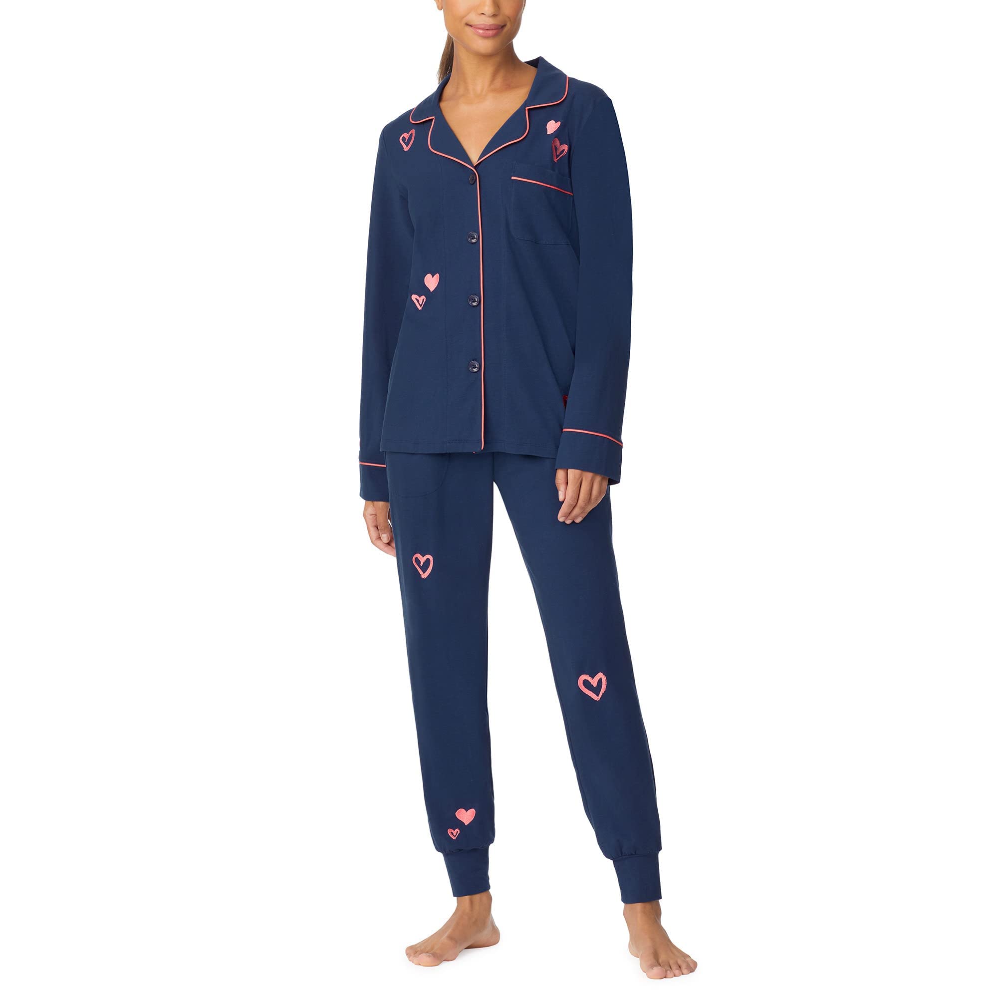BedHead Pajamas for Women - Soft Long Sleeve Classic Top & Comfortable Joggers Set | Cozy Sleepwear for Lounge, Relaxation & Cold Nights