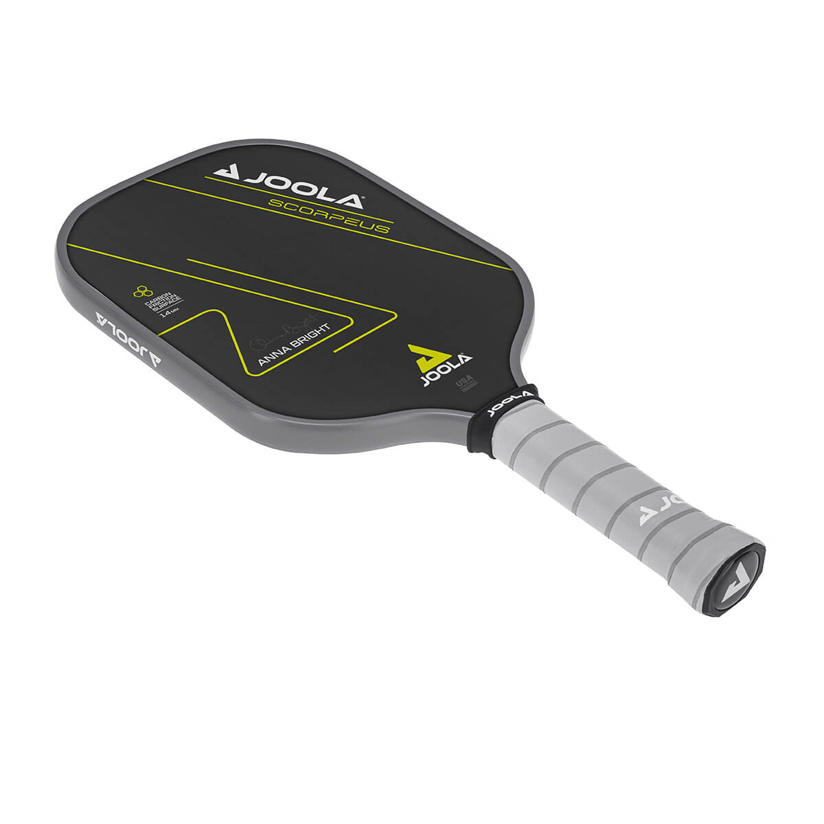 **JOOLA Anna Bright Scorpeus CFS 14 Pickleball Paddle - Premium Carbon Fiber Surface for Enhanced Spin & Control - Perfect for Competitive Play & Recreational Pickleball Games**