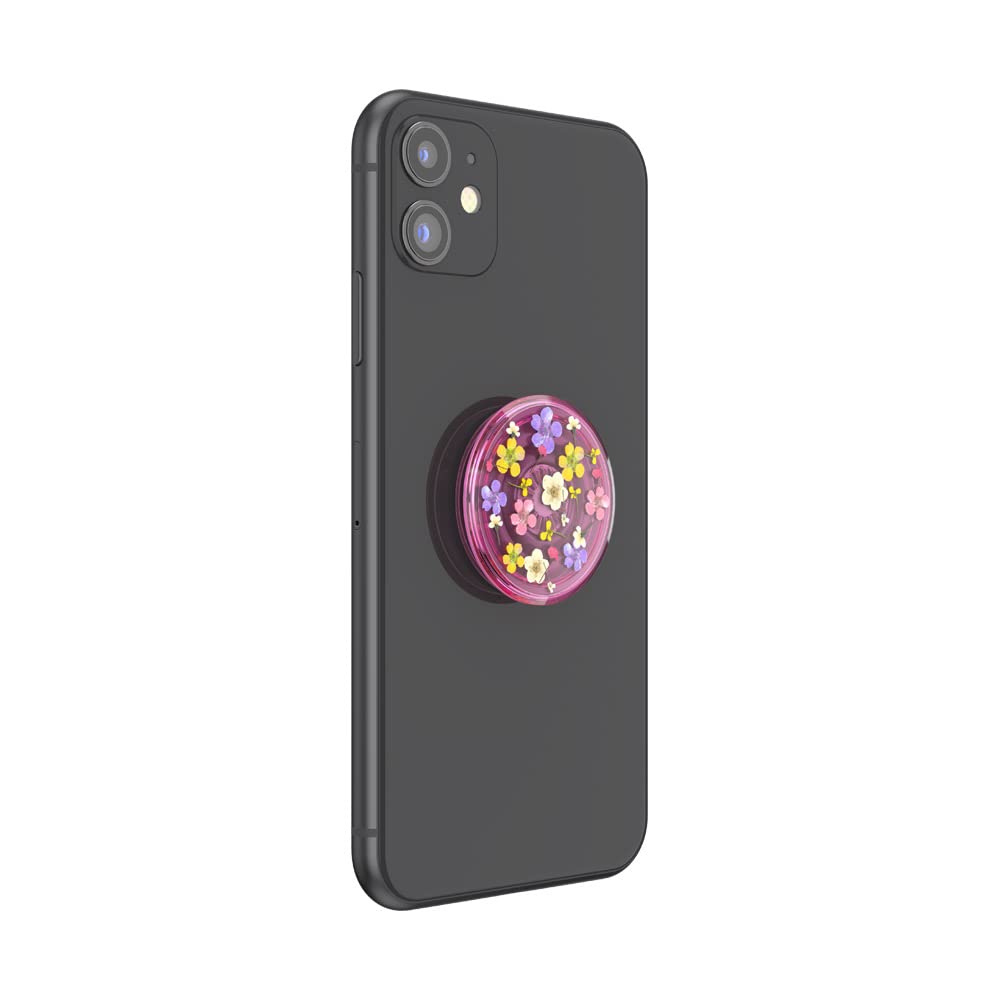 PopSockets Translucent Grip with Kickstand - Expandable Rose Ditsy Floral Phone Grip for Secure Hold & Hands-Free Viewing, Perfect for Travel, Work, and Everyday Use