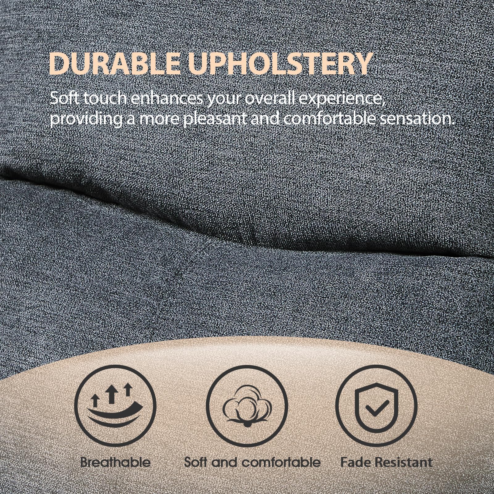 Small Electric Power Recliner Chair with USB Ports - Breathable Fabric Reclining Sofa for Home Theater, Living Room & Bedroom - Space Saving Grey Recliner for Small Spaces - Perfect for Movie Nights, Relaxation & Compact Apartments
