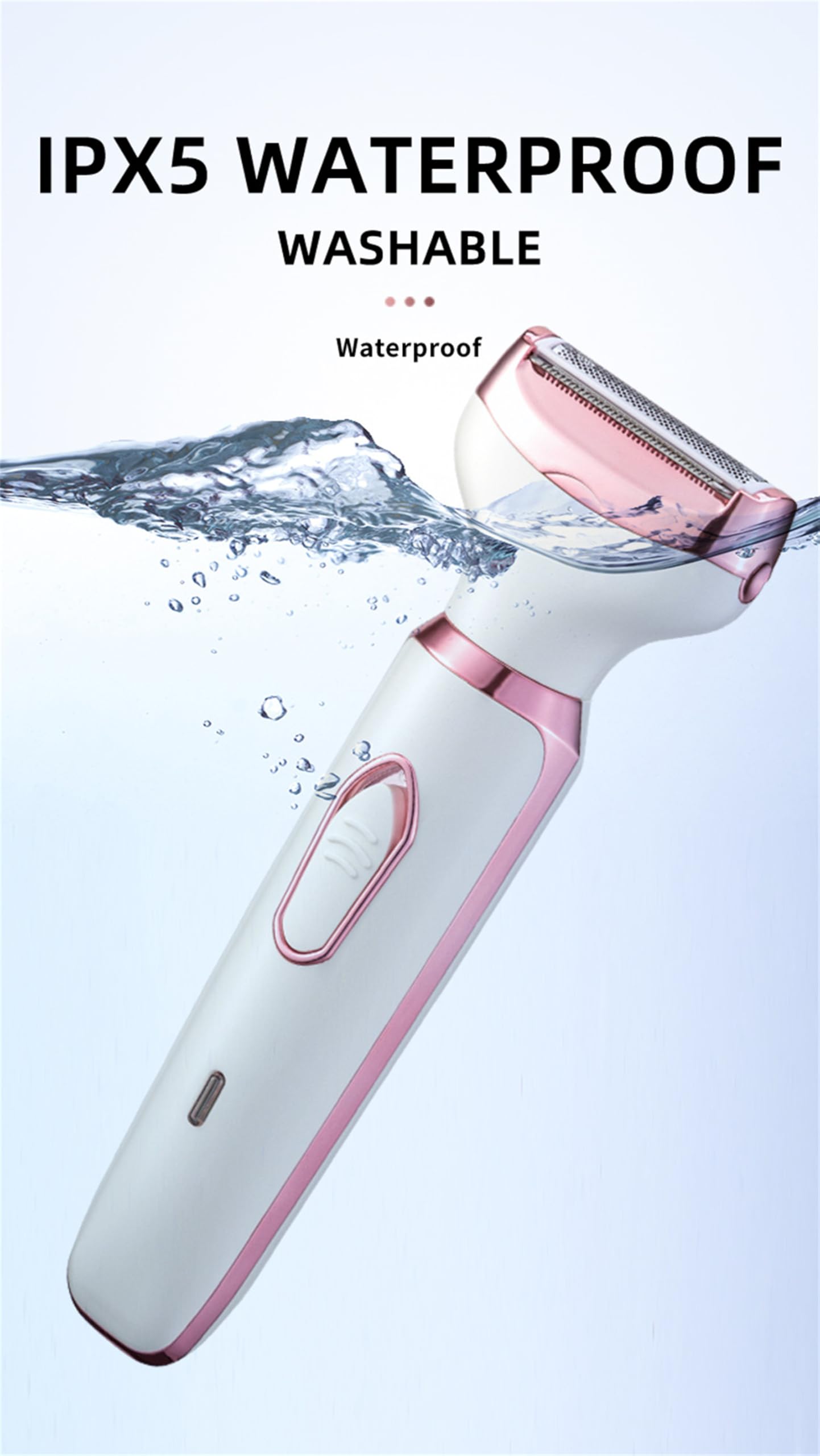 Taletseten 4-in-1 Electric Lady Shaver - Waterproof & Rechargeable Women's Razor for Legs, Bikini, Underarms & Face (2-Pack) - Perfect for Travel, Gym & Everyday Smooth Skin Care