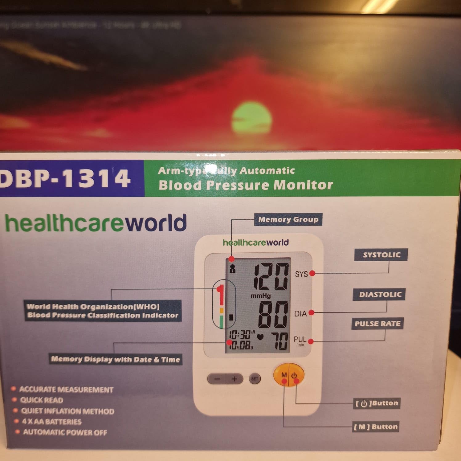 Accurate Digital Blood Pressure Monitor with Large Cuff (30-42cm) & Standard Cuff (22-36cm) - Automatic Inflation, WHO Indicator - Perfect for Home Health Monitoring & Doctor Visits