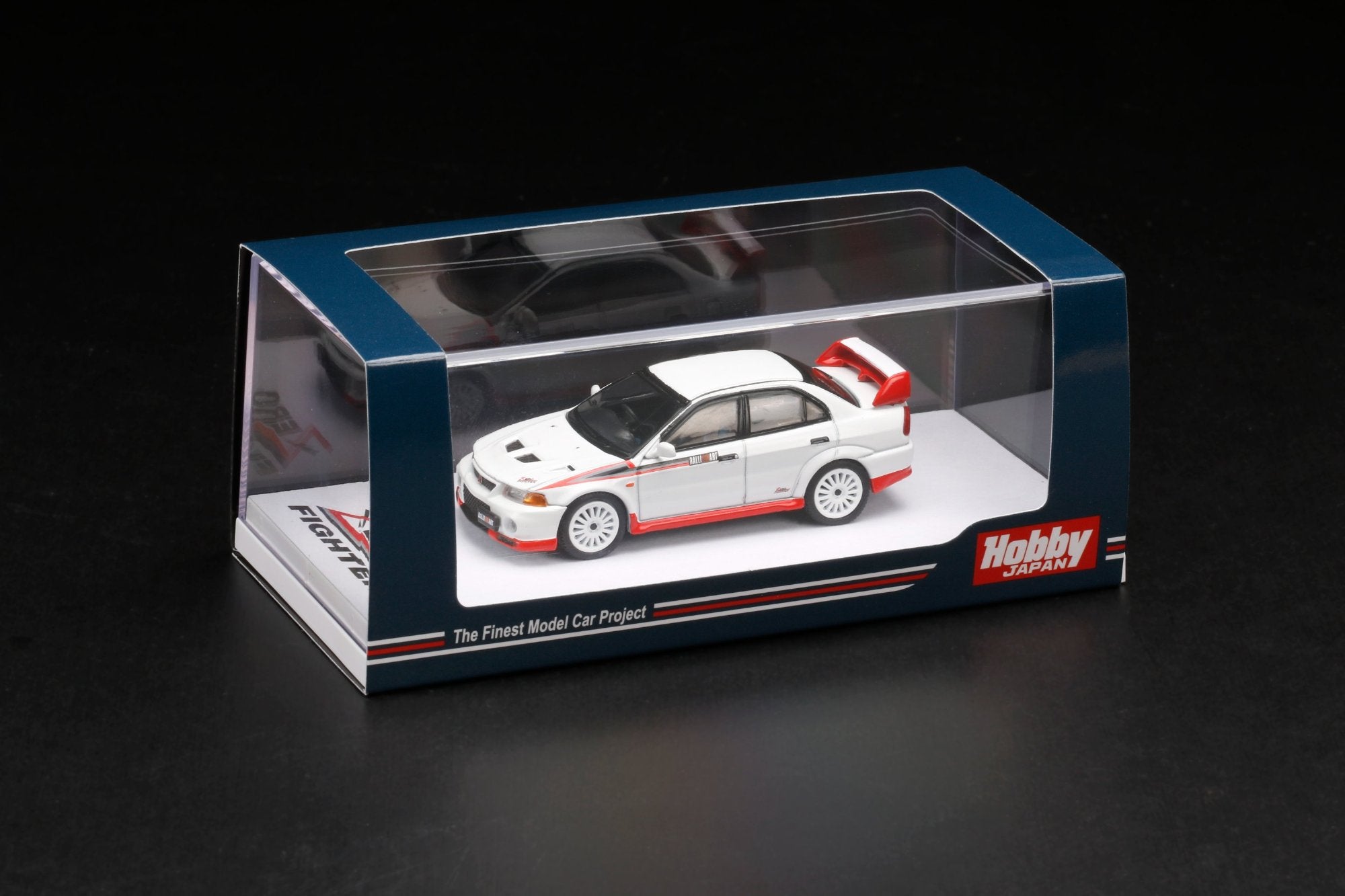 1:64 Mitsubishi Lancer Evolution 6 GSR Zero Fighter White Diecast Model Car - Collectible Japanese Hobby Car for Display & Racing Enthusiasts