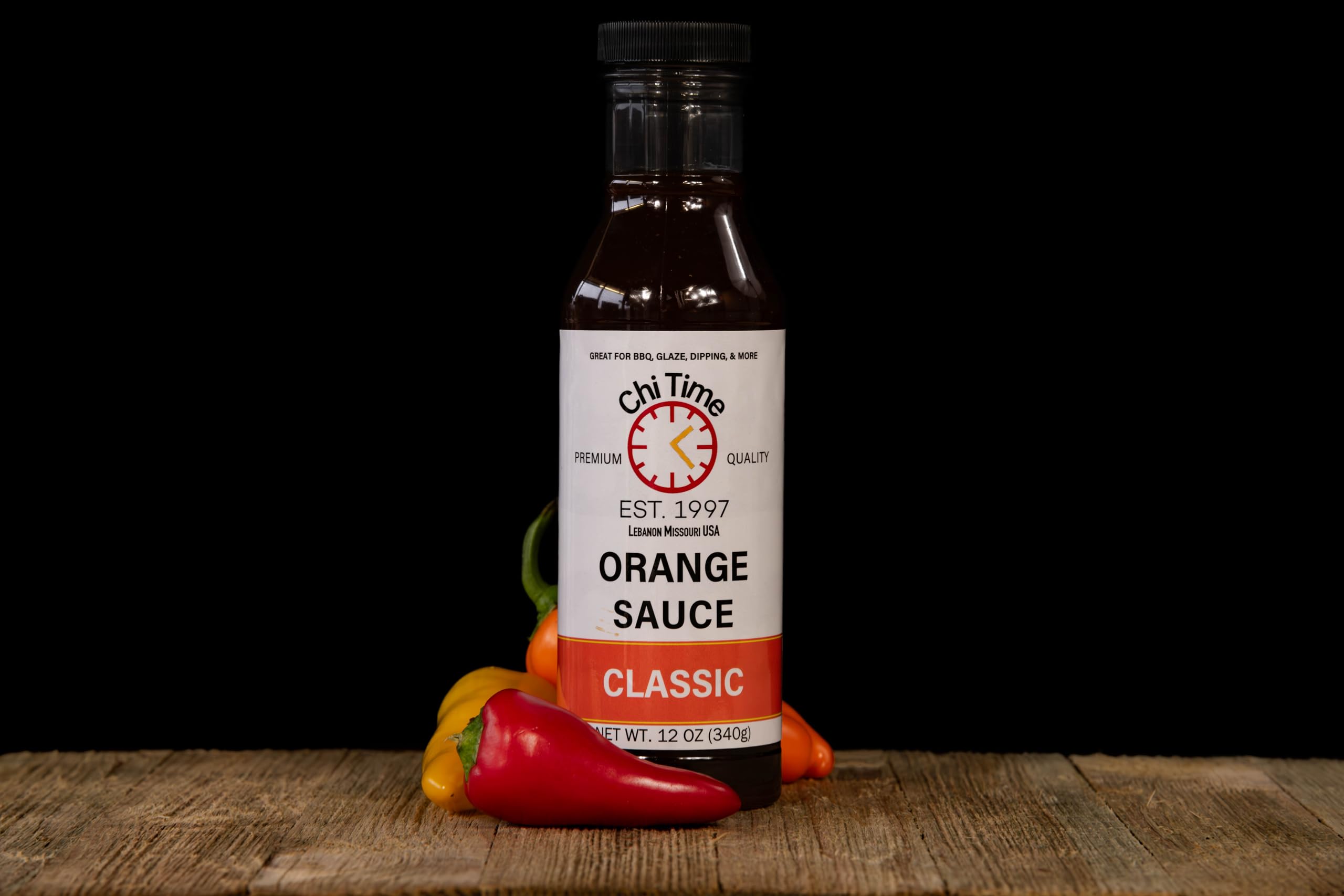 Chi Time's Orange Sauce - Premium Condiment for Wings, Chicken, Beef, Pork, Seafood, Rice & Noodles | Perfect for Stir Fry, BBQ & Asian Dishes | Small Batch, 12oz (2-Pack) | Great for Home Cooking, Restaurants & Meal Prep