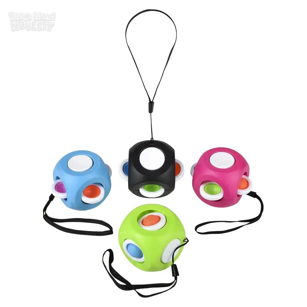 2 Pack Spinning Cube Fidget Toys - Stress Relief & Anxiety Relief Sensory Toys for Kids & Adults - Perfect for Office, School, Travel and ADHD Focus Aid