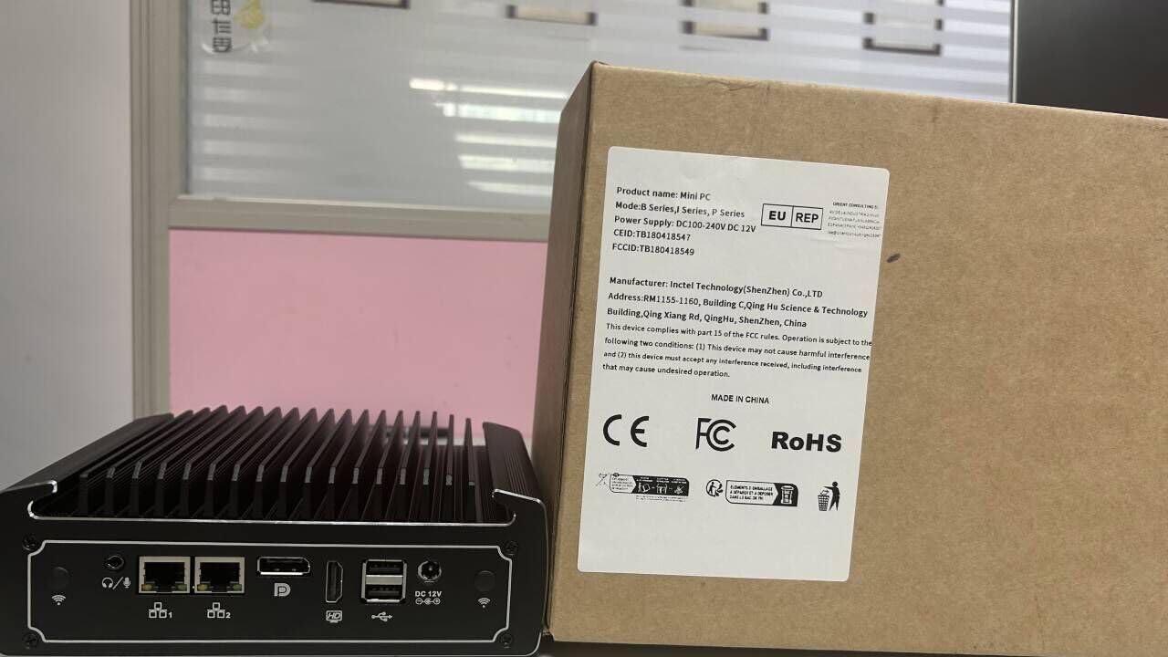 Fanless Industrial Computer with Intel Core i7-1255U, 32GB RAM, 1TB SSD - Mini PC for Harsh Environments | Windows 11/Linux Ubuntu | 4xUSB 3.0, 3xUSB 2.0, RS232, HDMI, VGA, WiFi | Ideal for Factory Automation, Digital Signage & Edge Computing