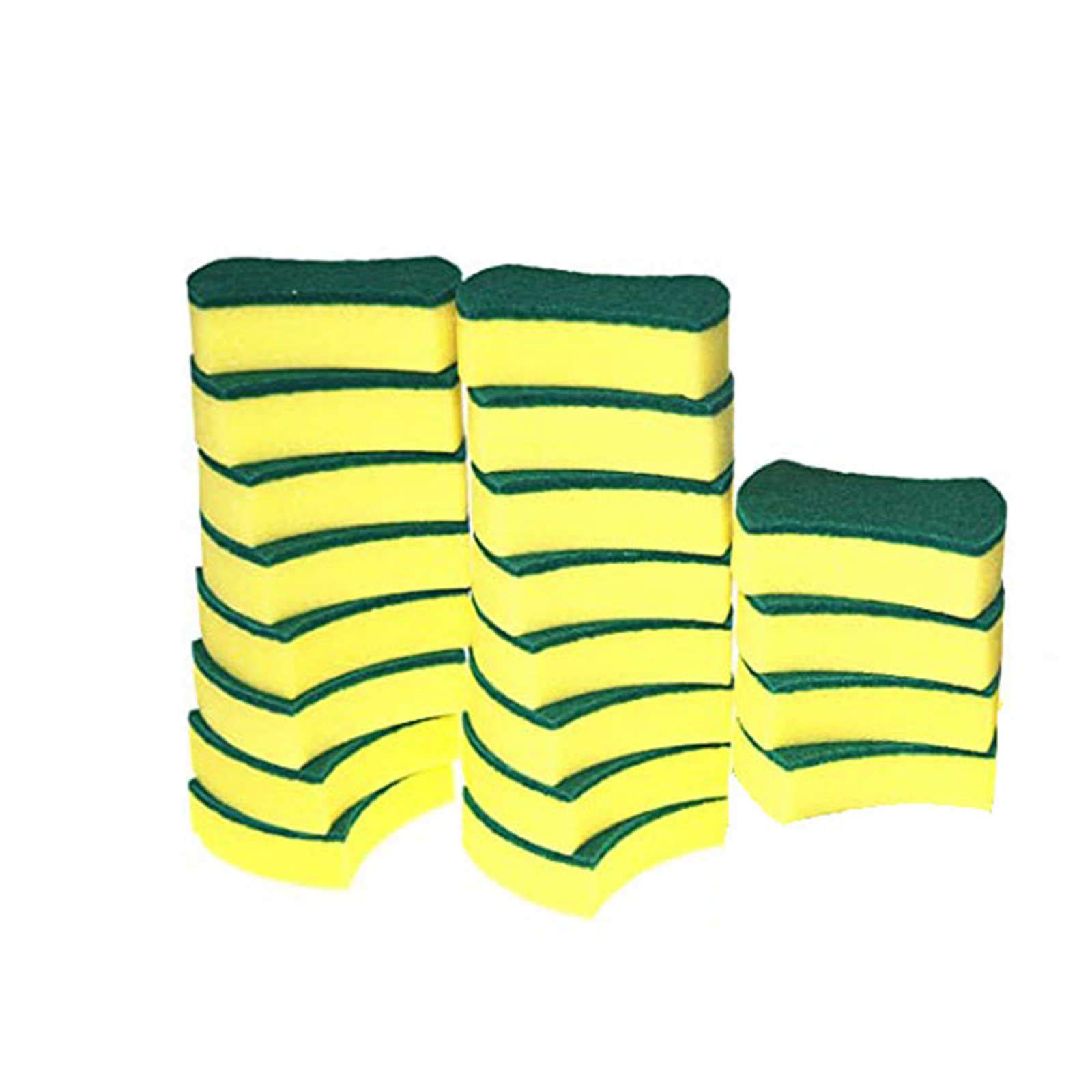 Eco-Friendly Non-Scratch Kitchen Cleaning Sponges - 20 Pack Dish Scrub Sponges for Pots, Pans & Dishes | Gentle on Cookware & Perfect for Daily Dishwashing