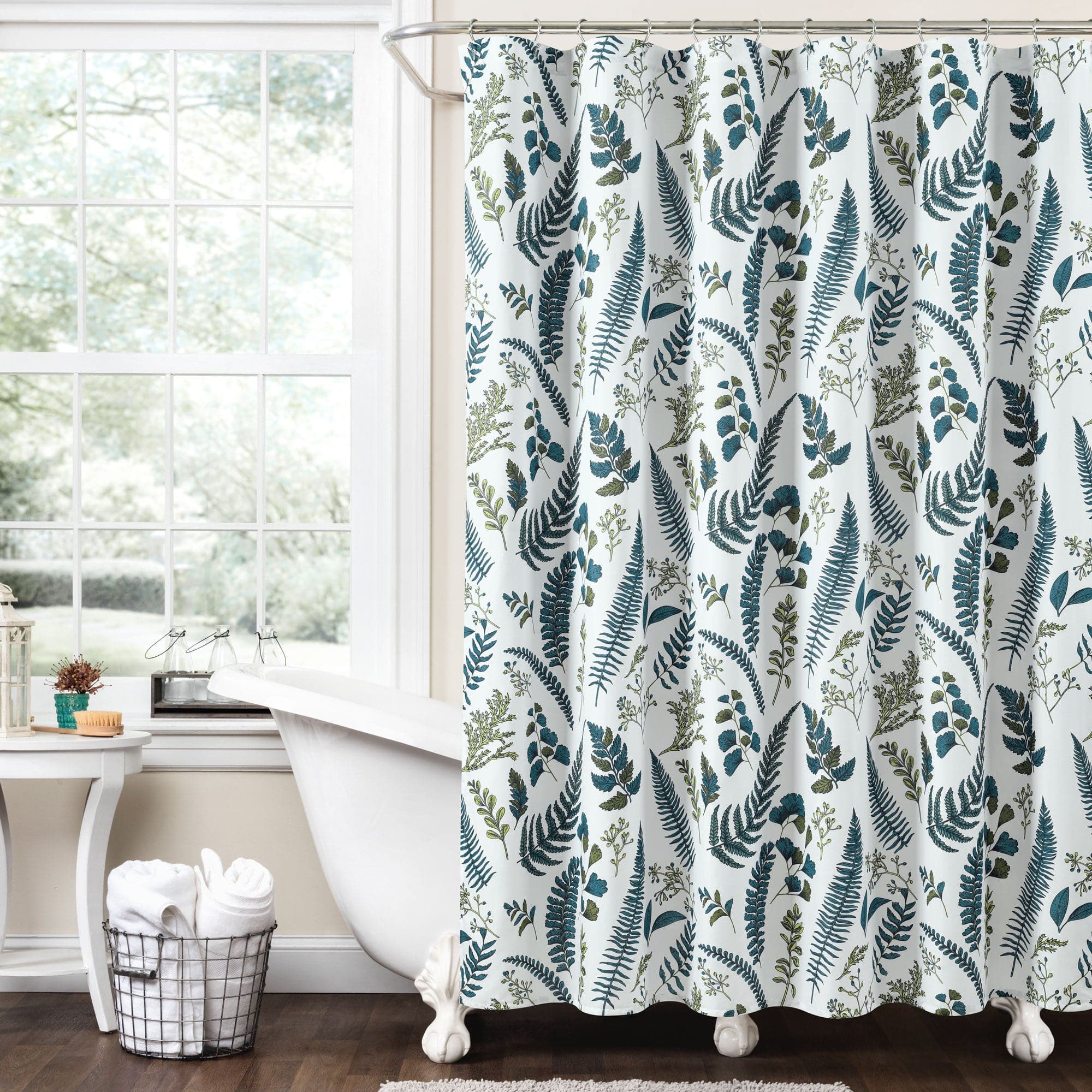 Devonia All Over Print Shower Curtain - Waterproof Bathroom Decor for Modern Homes, Perfect for Bathrooms, Showers, and Spa-Like Retreats