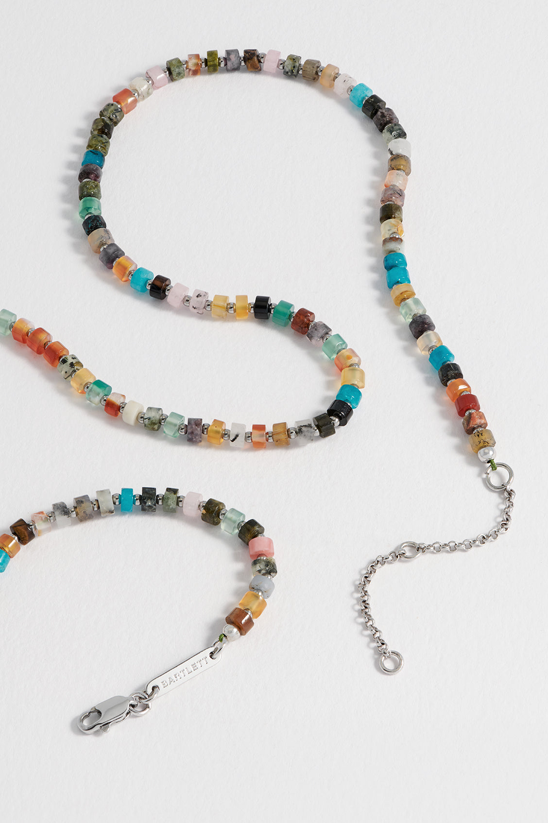Men's Gemstone Rondelle Necklace - Natural Stone Beaded Jewelry for Men | Perfect for Gifts, Weddings & Everyday Wear