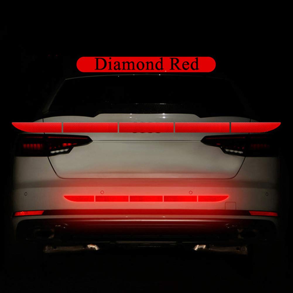 LOVFASH 35-Pack High Visibility Reflective Safety Stickers for Cars - Waterproof Warning Decals for Vehicle Exterior, Doors, Bumpers & Trailers - Enhances Nighttime Safety for Cars, Trucks, Motorcycles & Bicycles