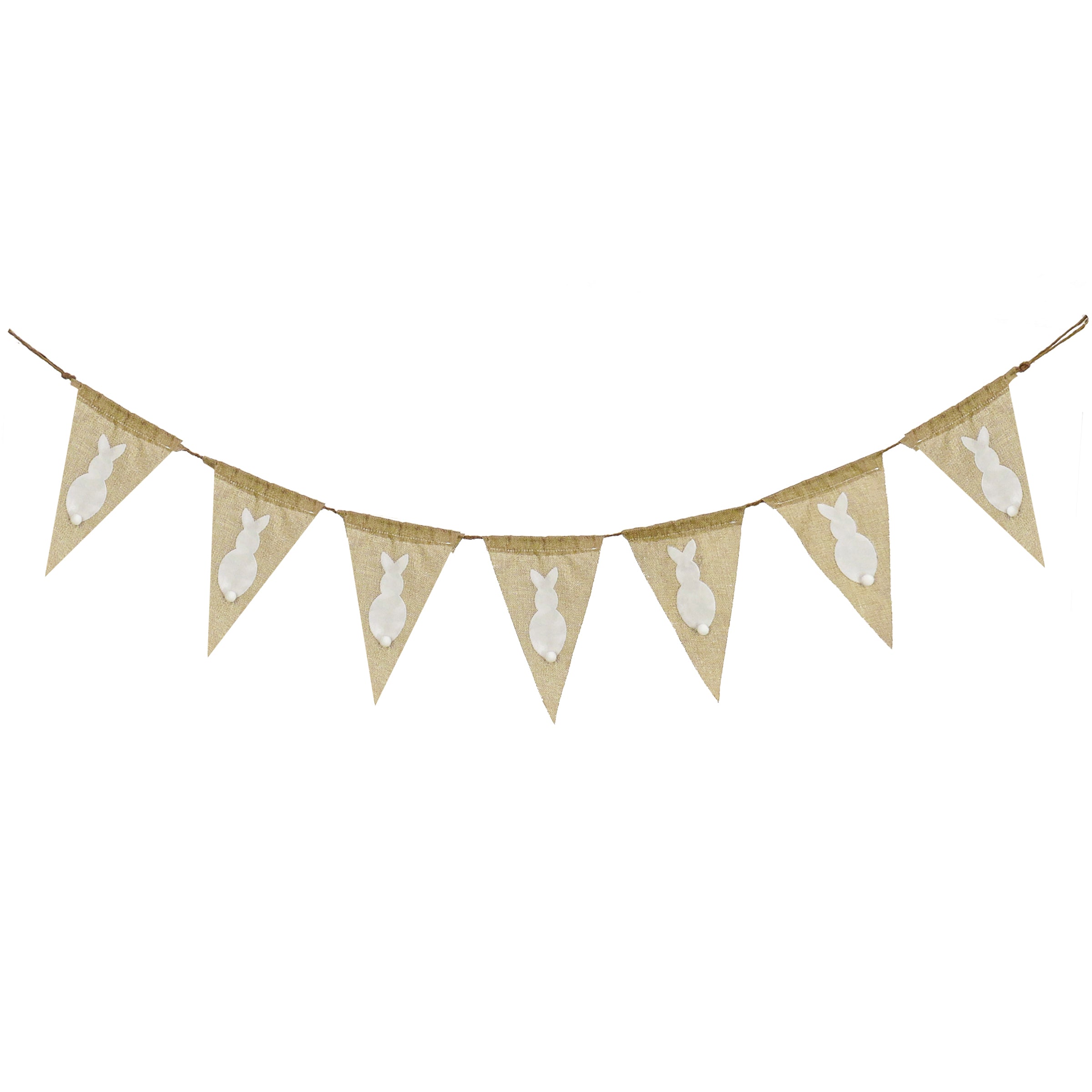 70 Inch White Easter Bunny Hanging Banner Decoration - Perfect for Spring Party, Easter Home Decor, and Outdoor Garden Celebrations