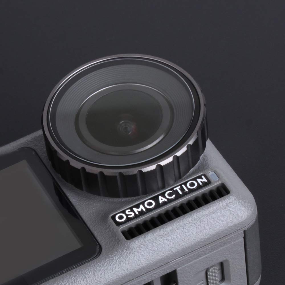2 Pack Tempered Glass Screen Protector for DJI OSMO Action Camera - Scratch-Resistant Front/Back Lens Protective Film - Perfect for Outdoor Sports, Vlogging & Adventure Photography Accessories