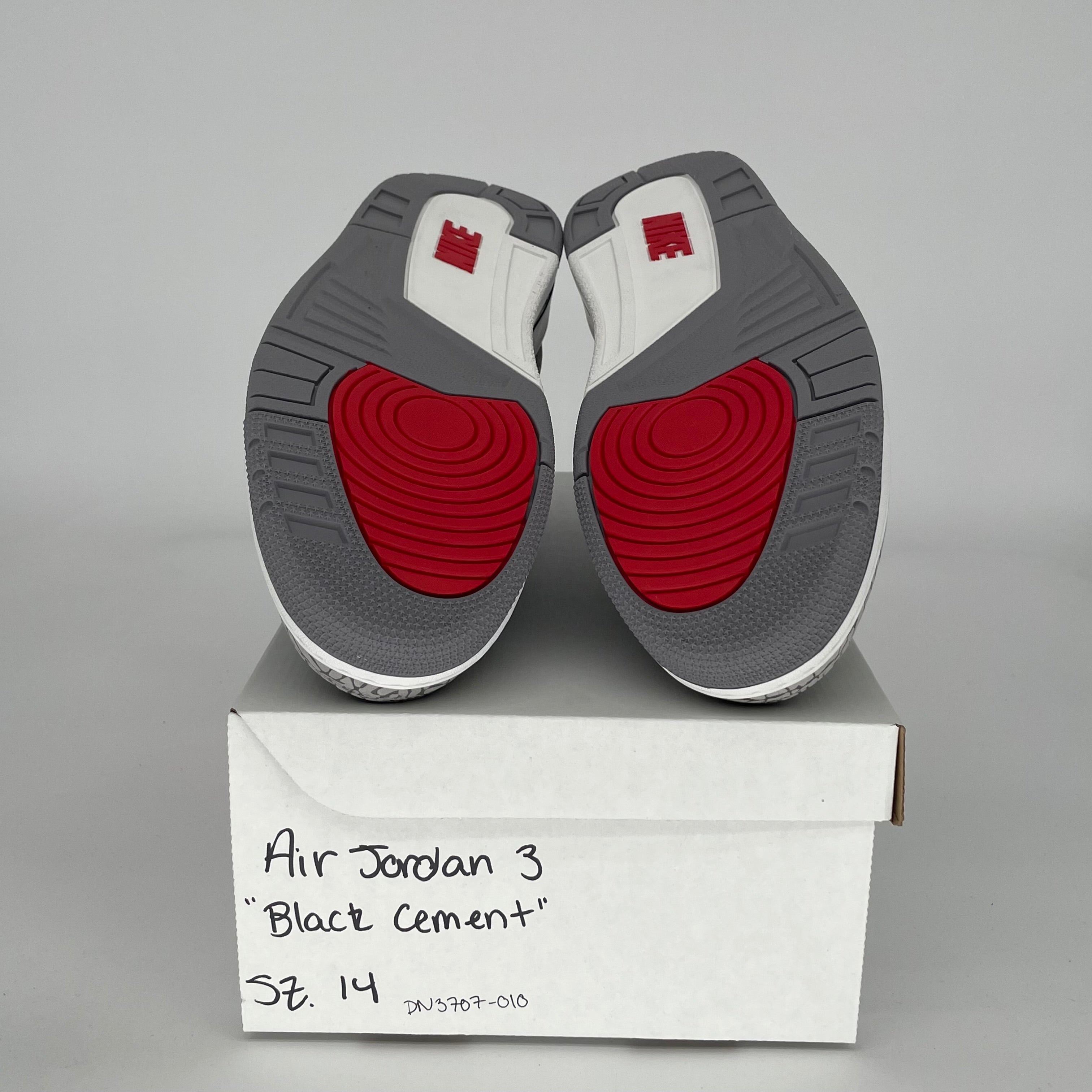 AIR JORDAN 3 Retro Black Cement Men's Basketball Shoes Size 14 - DN3707-010 | Authentic Nike Sneakers for Casual Wear & Street Style