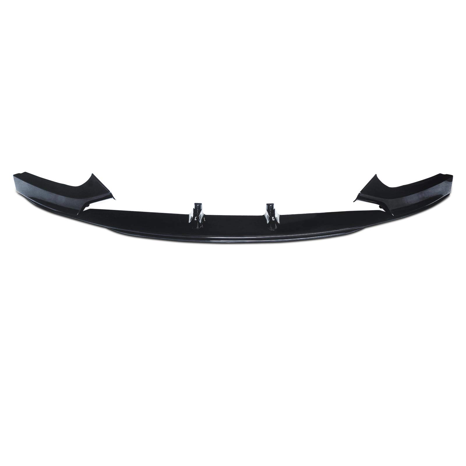 NINTE Front Lip Spoiler for 2014-2021 BMW 2-Series F22 M Sport Bumper - Gloss Black ABS Plastic Double-Deck Splitter - Enhances Aerodynamics & Sporty Look - Perfect for Street Racing & Car Shows