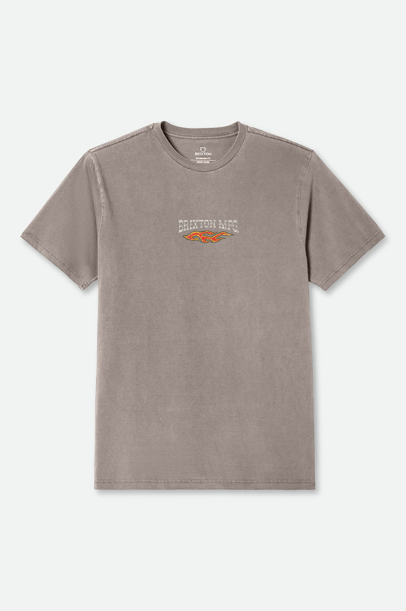 Hardee Short Sleeve Standard T-Shirt for Men - Cinder Worn Wash Vintage Style Cotton Tee | Casual Wear, Street Fashion & Everyday Comfort