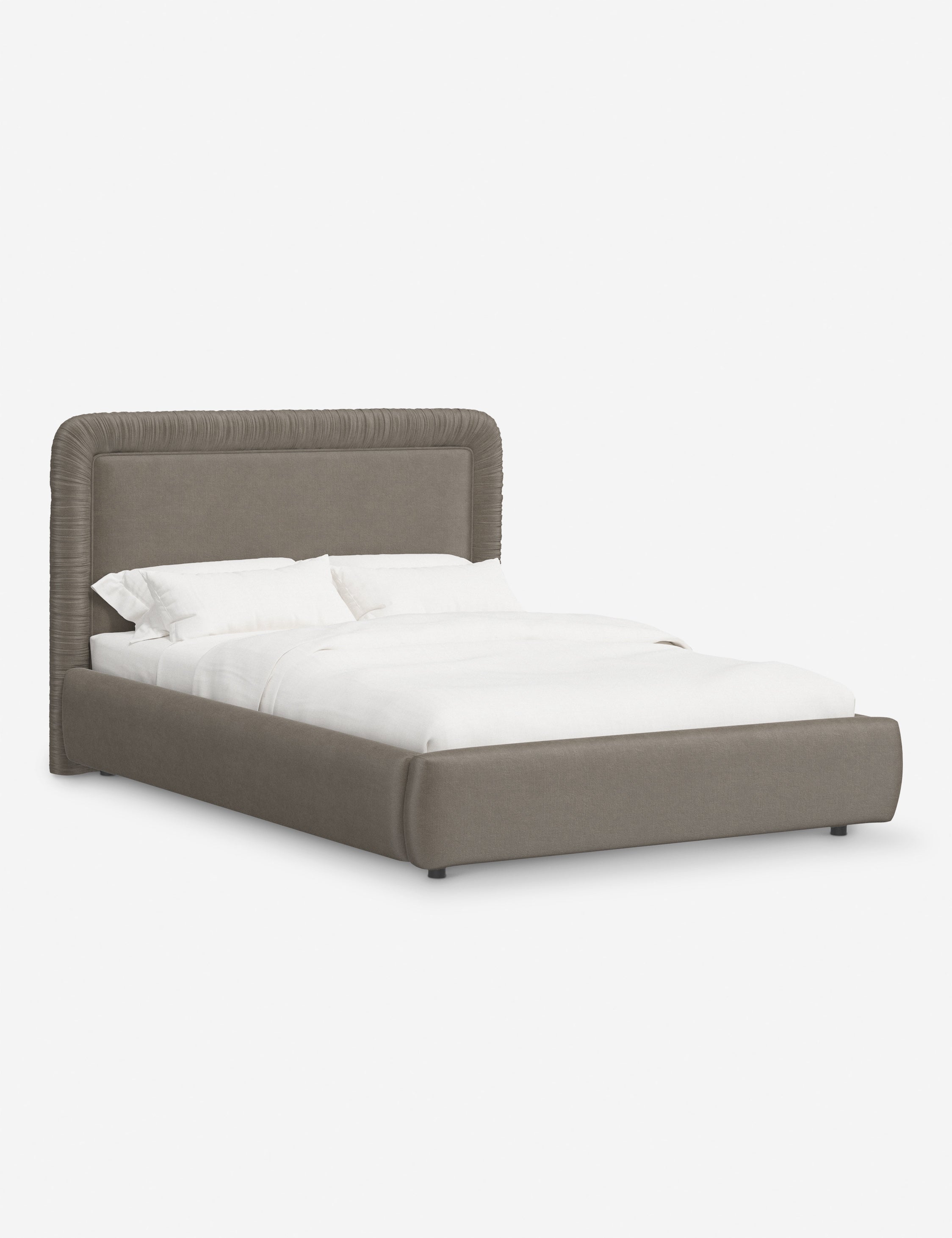 Courtet Platform Bed Frame - Queen Size, Modern Minimalist Wooden Bed with Sturdy Slat Support - Perfect for Bedroom, Guest Room, and Small Space Living