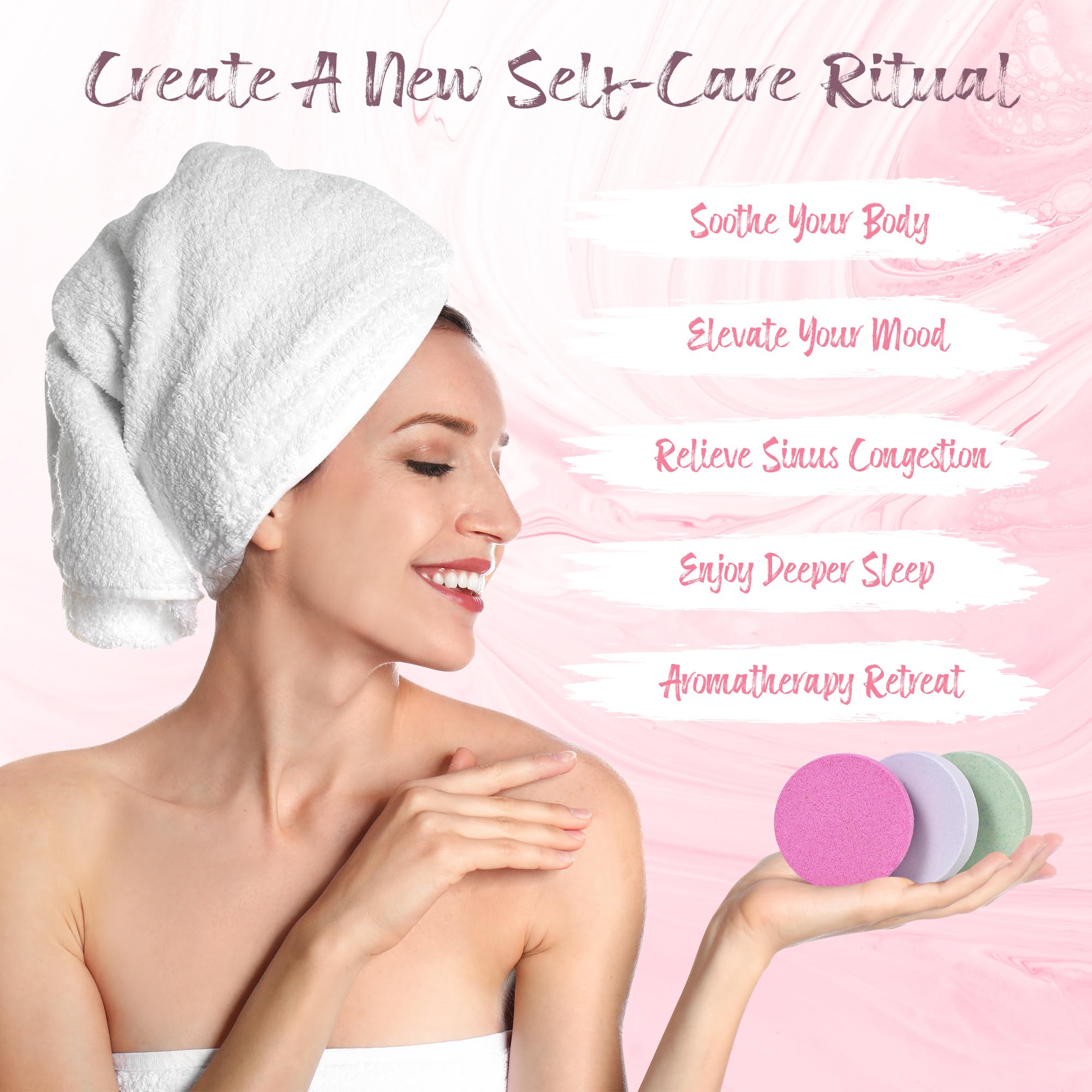 2024 Organic Aromatherapy Shower Steamers - 8 Pack Essential Oil Shower Bombs for Nasal Relief, Stress Relief & Relaxation | Perfect Birthday Gifts for Women, Self Care Gifts for Girls, Stocking Stuffers for Friends & Family | Use in Bathroom for Spa-Like Experience, Morning Refreshment & Nighttime Relaxation