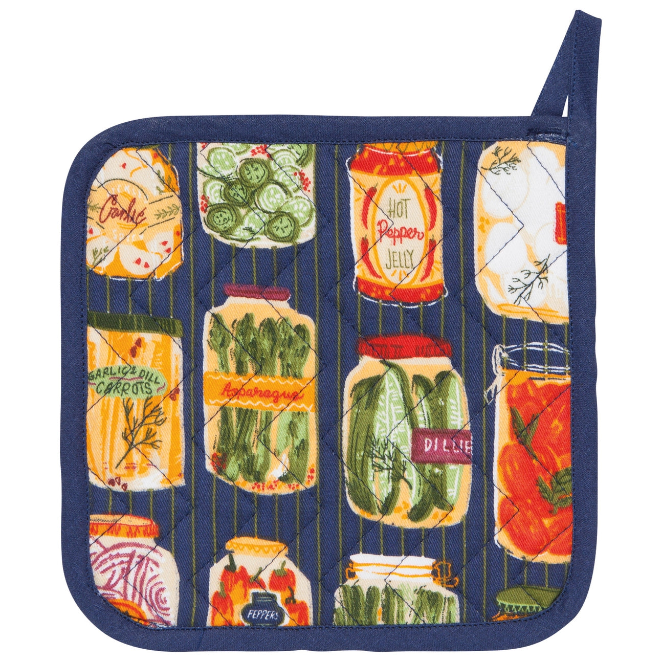 Heat Resistant Pickling Chef Mitt & Potholder Set - Premium Silicone Oven Gloves for Cooking, Baking, Grilling - Perfect for Canning, Preserving & Kitchen Safety