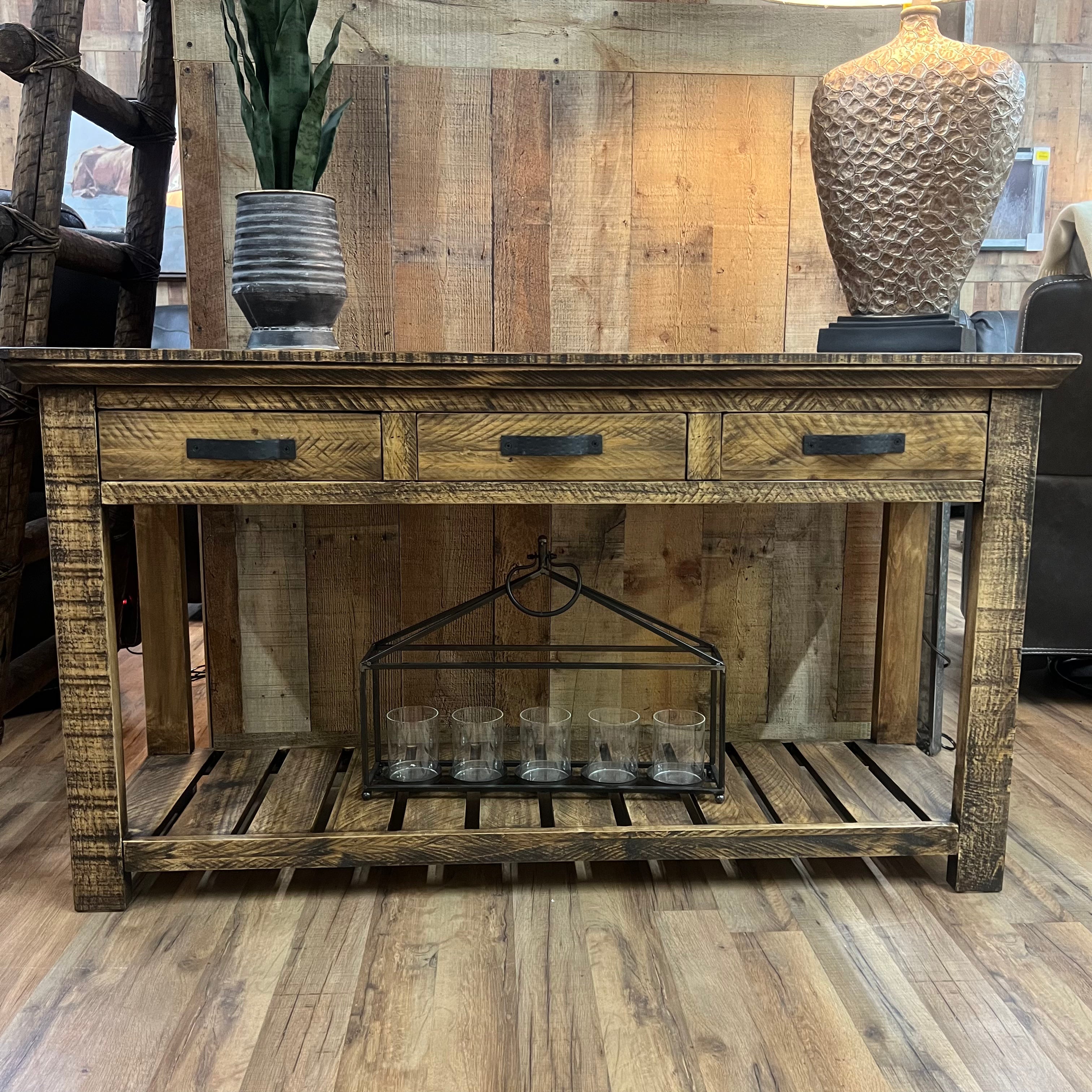 Parklane Sofa Table - Modern Console Table for Living Room, Entryway, or Behind Couch - Sturdy Wooden Sofa Table with Storage Shelf - Perfect for Home Decor, Small Spaces & Narrow Areas