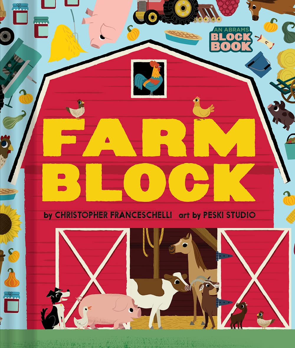 Farmblock (An Abrams Block Book) – Interactive Children's Farm-Themed Board Book for Early Learning & Playtime